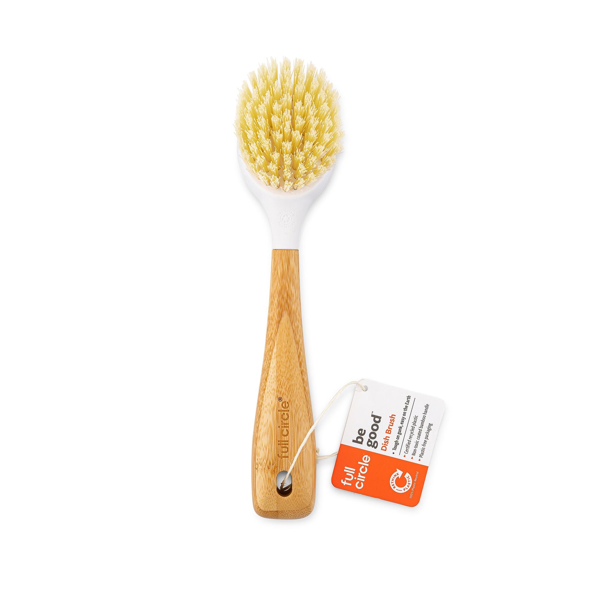 Full Circle Be Good Dish Brush - White