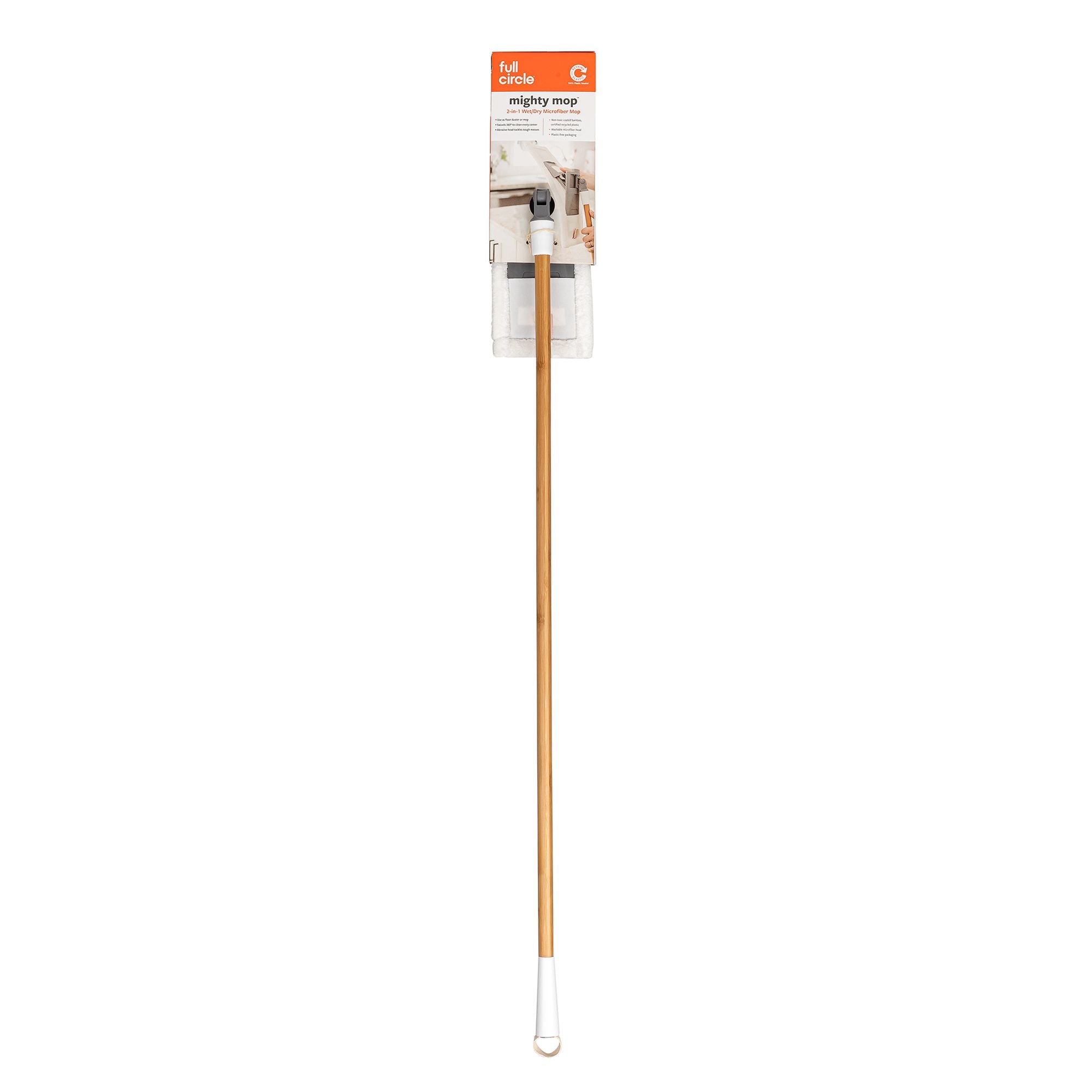 Full Circle Mighty Mop Wet/Dry Microfibre Mop - White