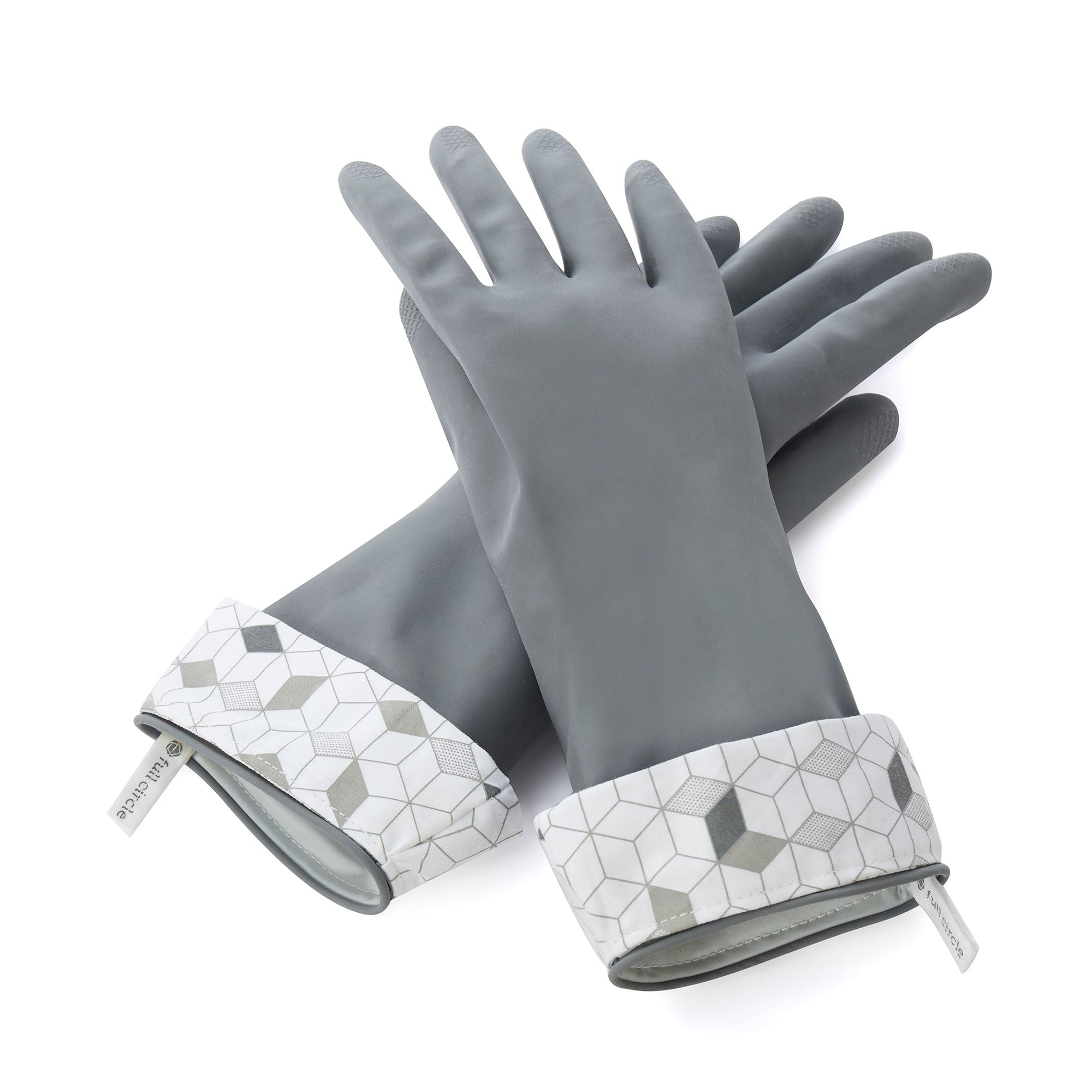 Full Circle Natural Latex Cleaning Gloves Large - White