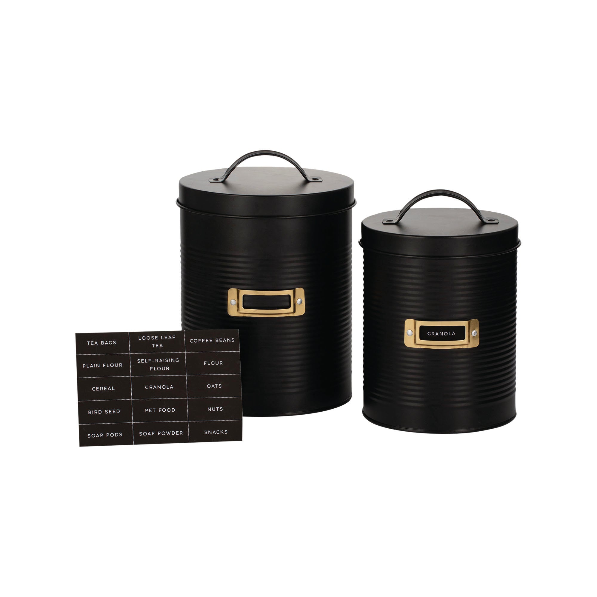 Typhoon Living Otto Canister Set 2.4L/3.5L - Black