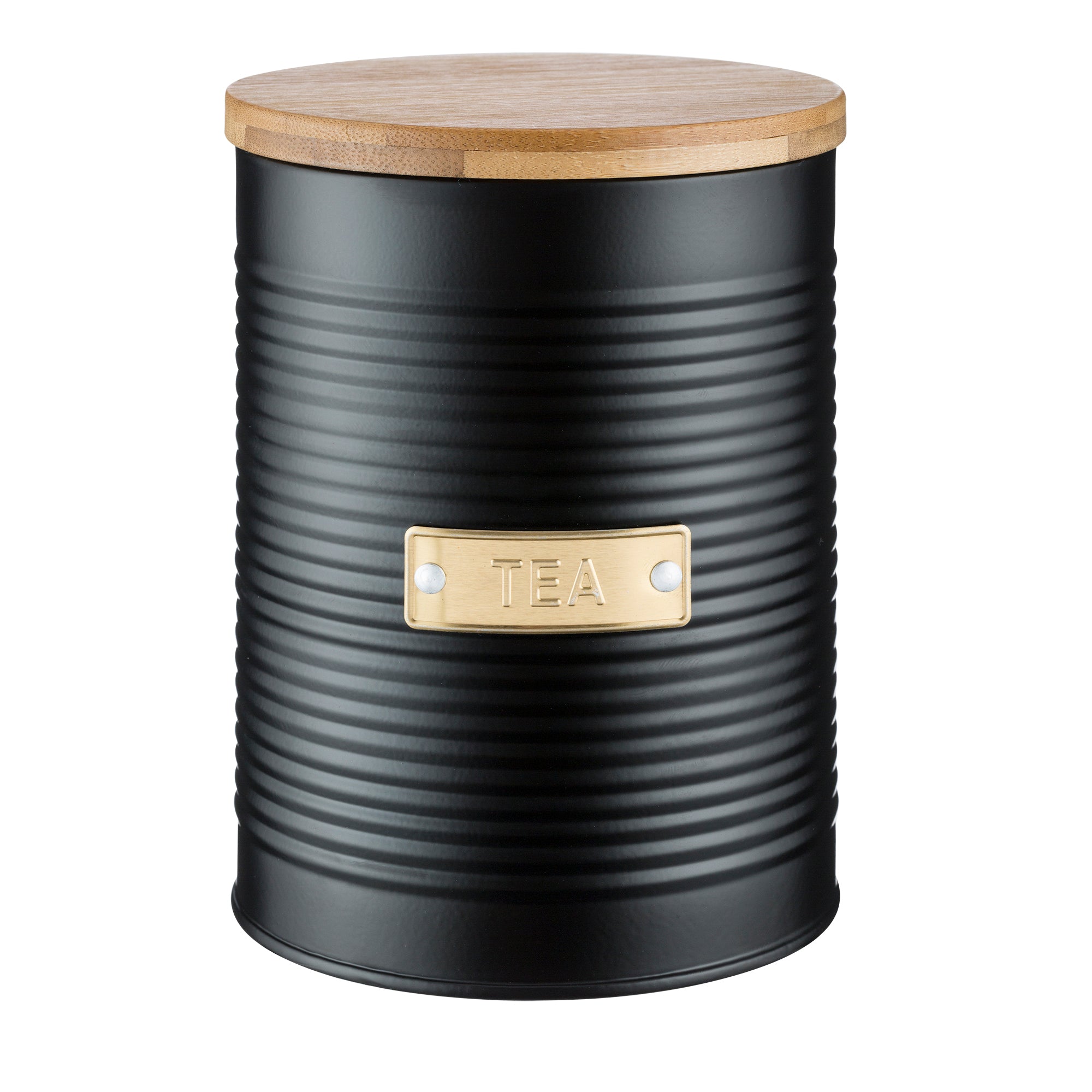 Typhoon Living Otto Tea Storage Canister 16 x 11cm (1.4L) - Black