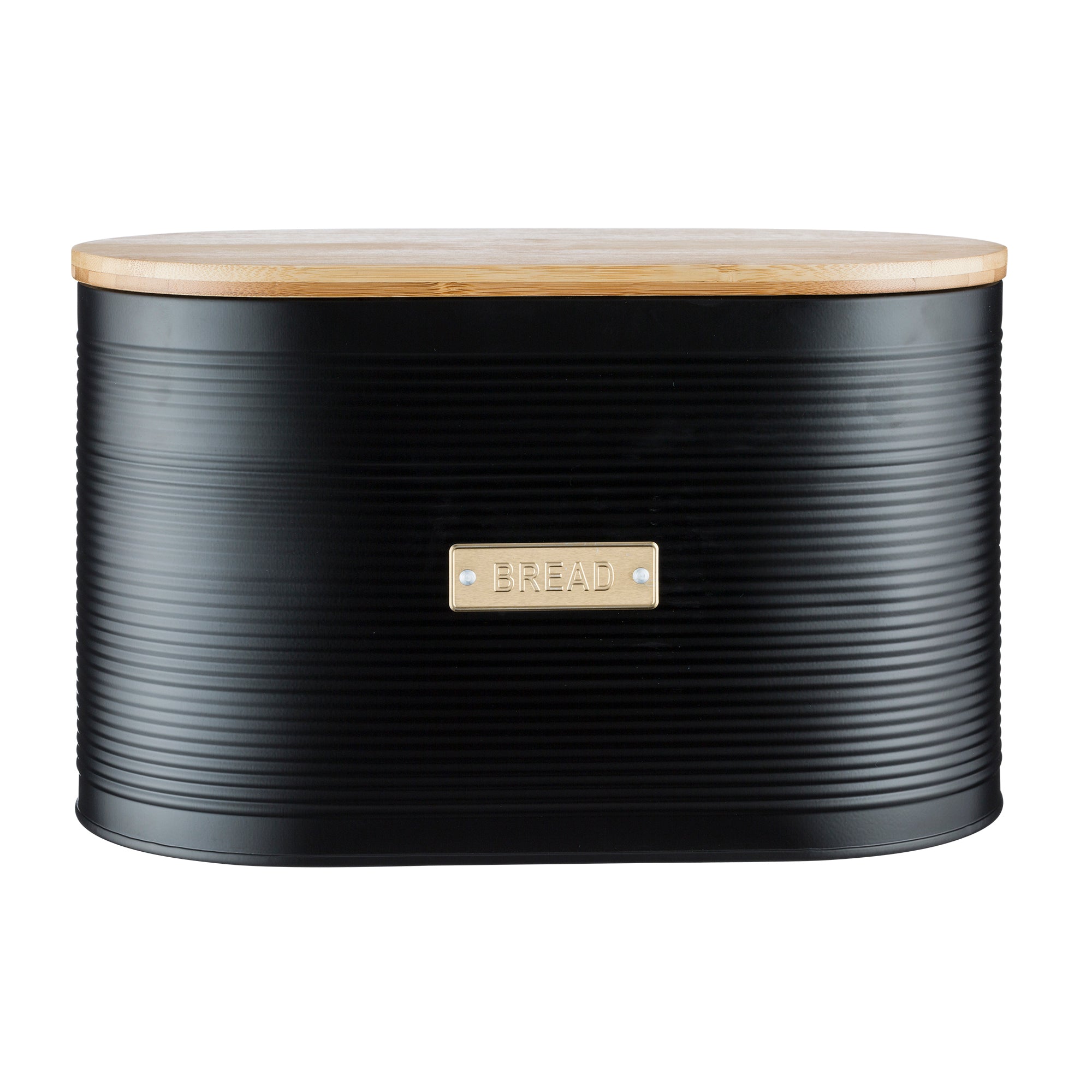 Typhoon Living Otto Bread Bin 34 x 21.5 x 18cm (10.5L) - Black