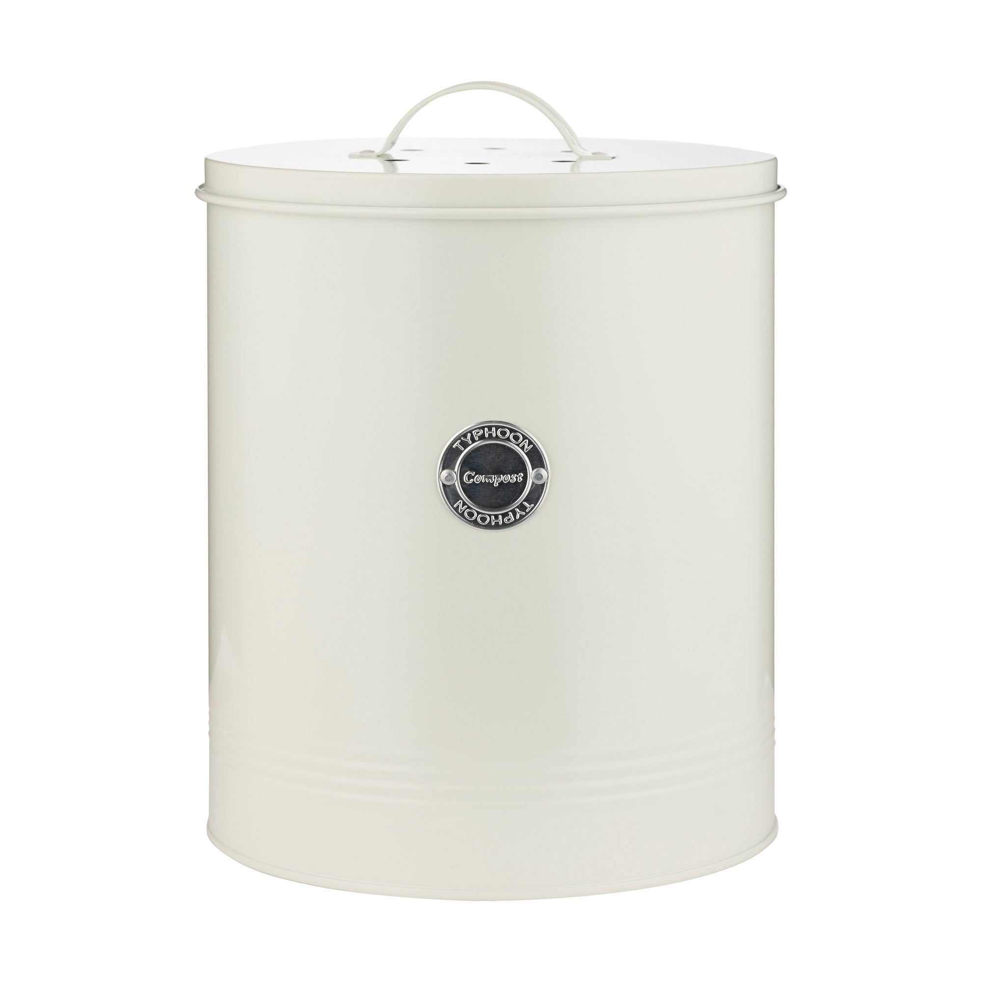 Typhoon Living Compost Caddy 30 x 21.5cm (5L) - Cream