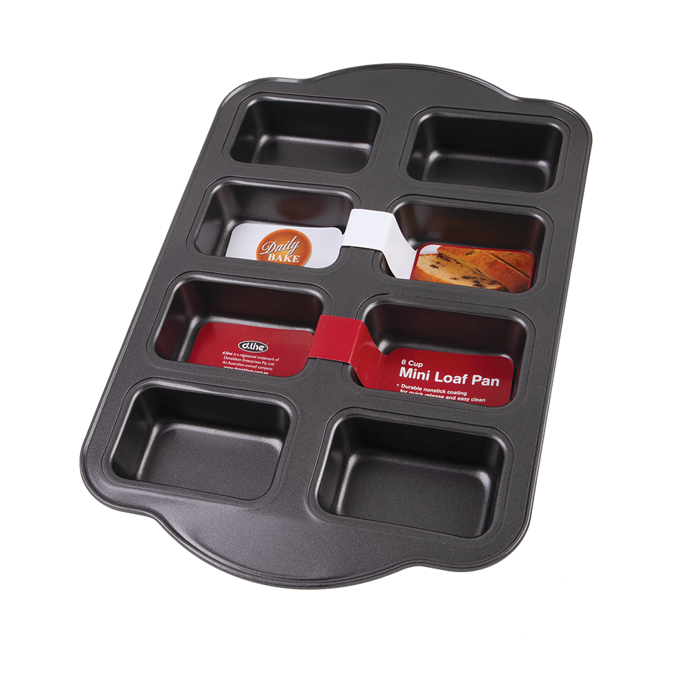 Daily Bake Professional Non-Stick 8 Cup Mini Loaf Pan