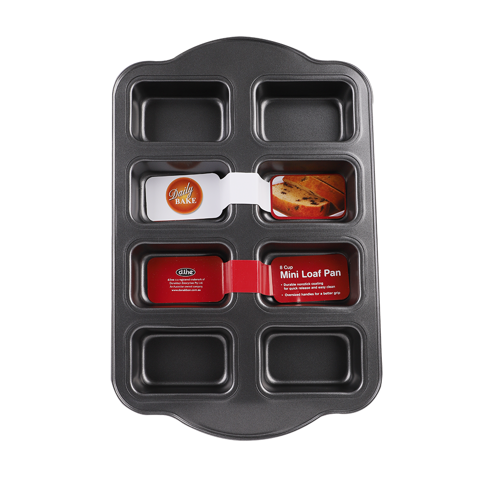 Daily Bake Professional Non-Stick 8 Cup Mini Loaf Pan