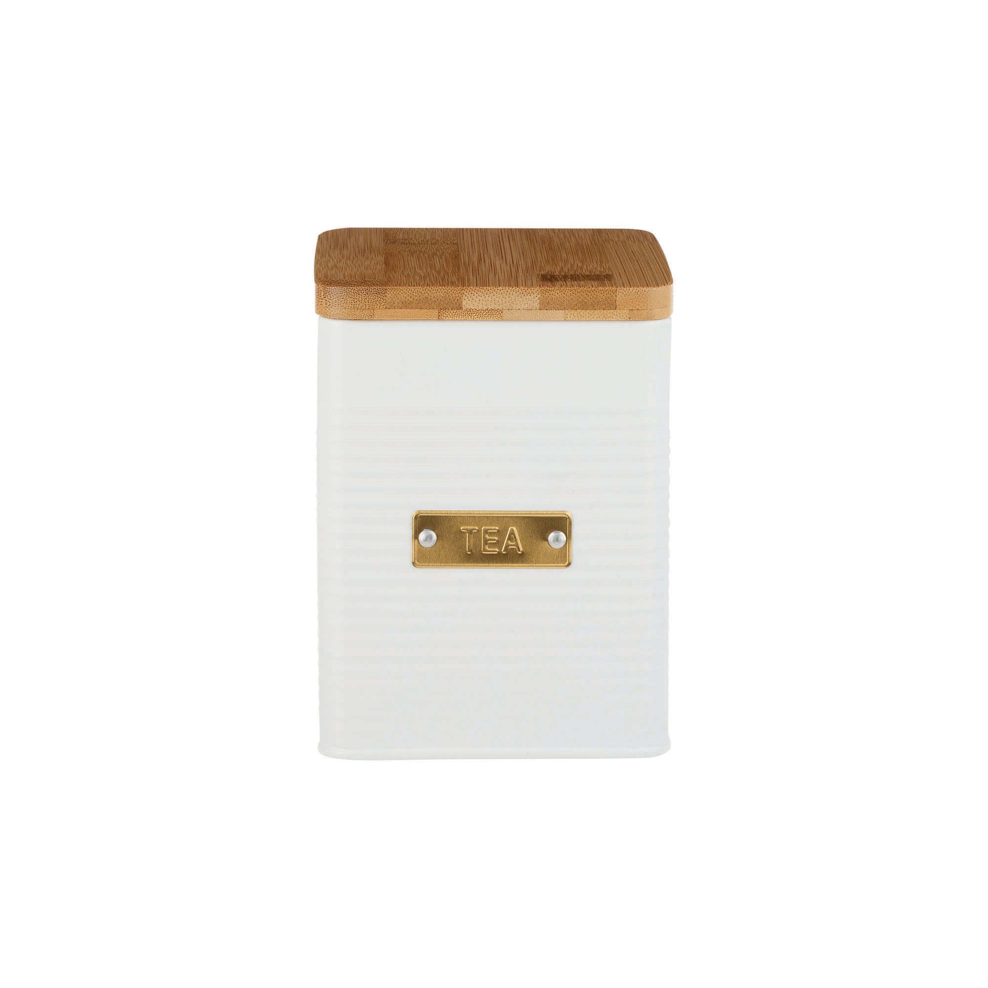 Typhoon Living Otto Square Tea Storage Canister 1.6L - White