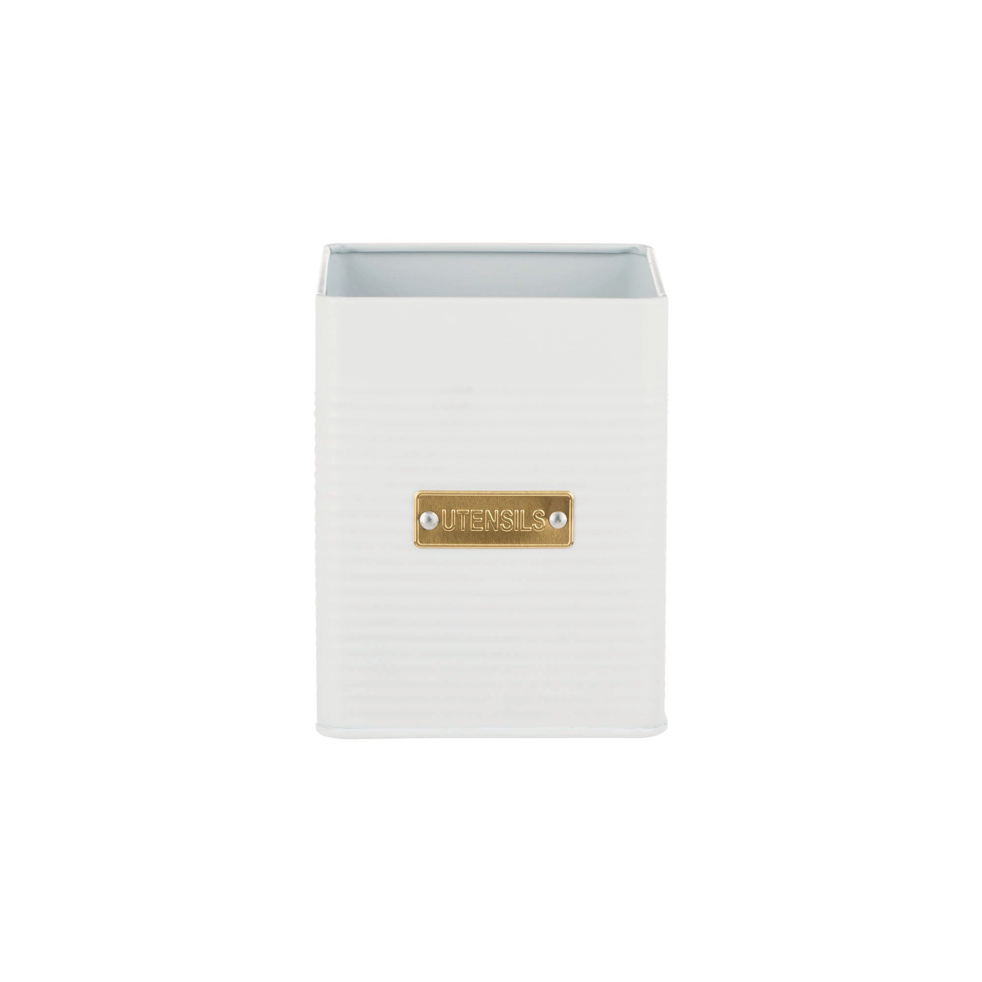 Typhoon Living Otto Square Utensil Pot 1.5L - White