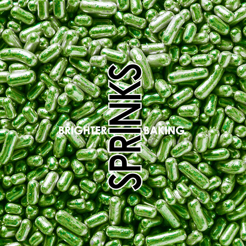 Sprinks Metallic Jimmies Green 1mm 500g