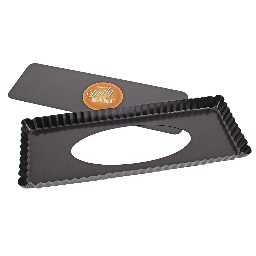 Daily Bake Non-Stick Rectangle Tart Pan with Loose Base – 36 x 13cm
