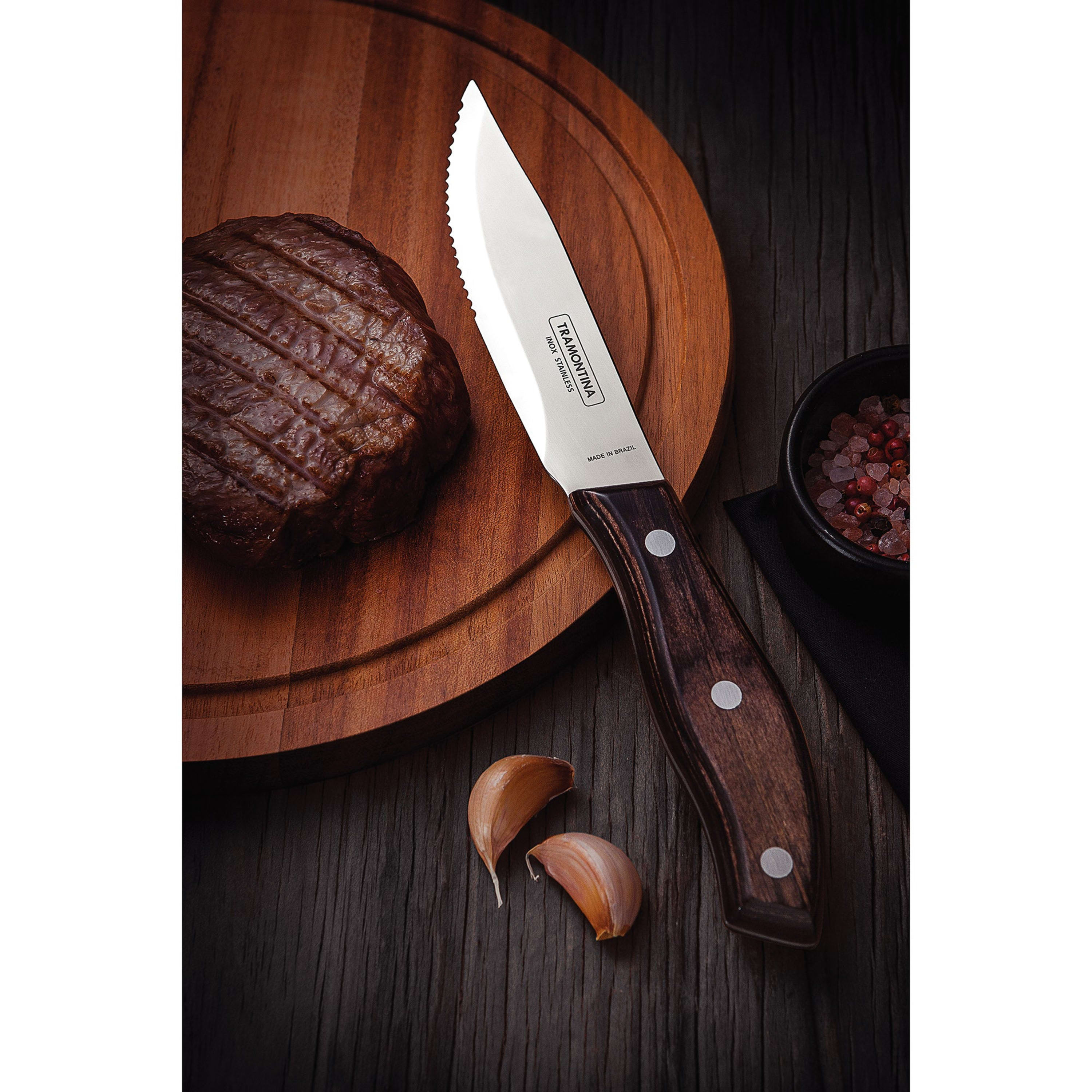 Tramontina Churrasco Premium 4 Piece Rio Grande Steak Knife Set - FSC Certified