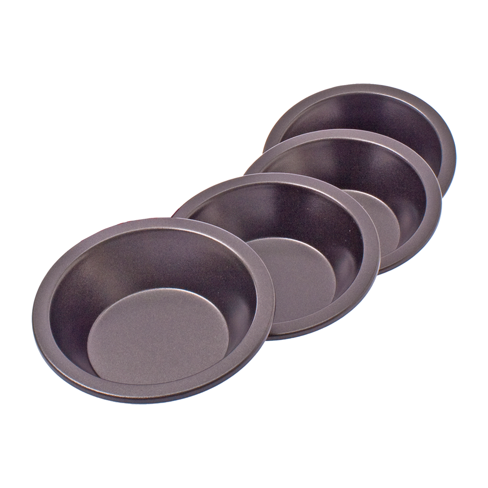 Daily Bake Non-Stick Round Pie Dish Set – 12cm (Set of 4)