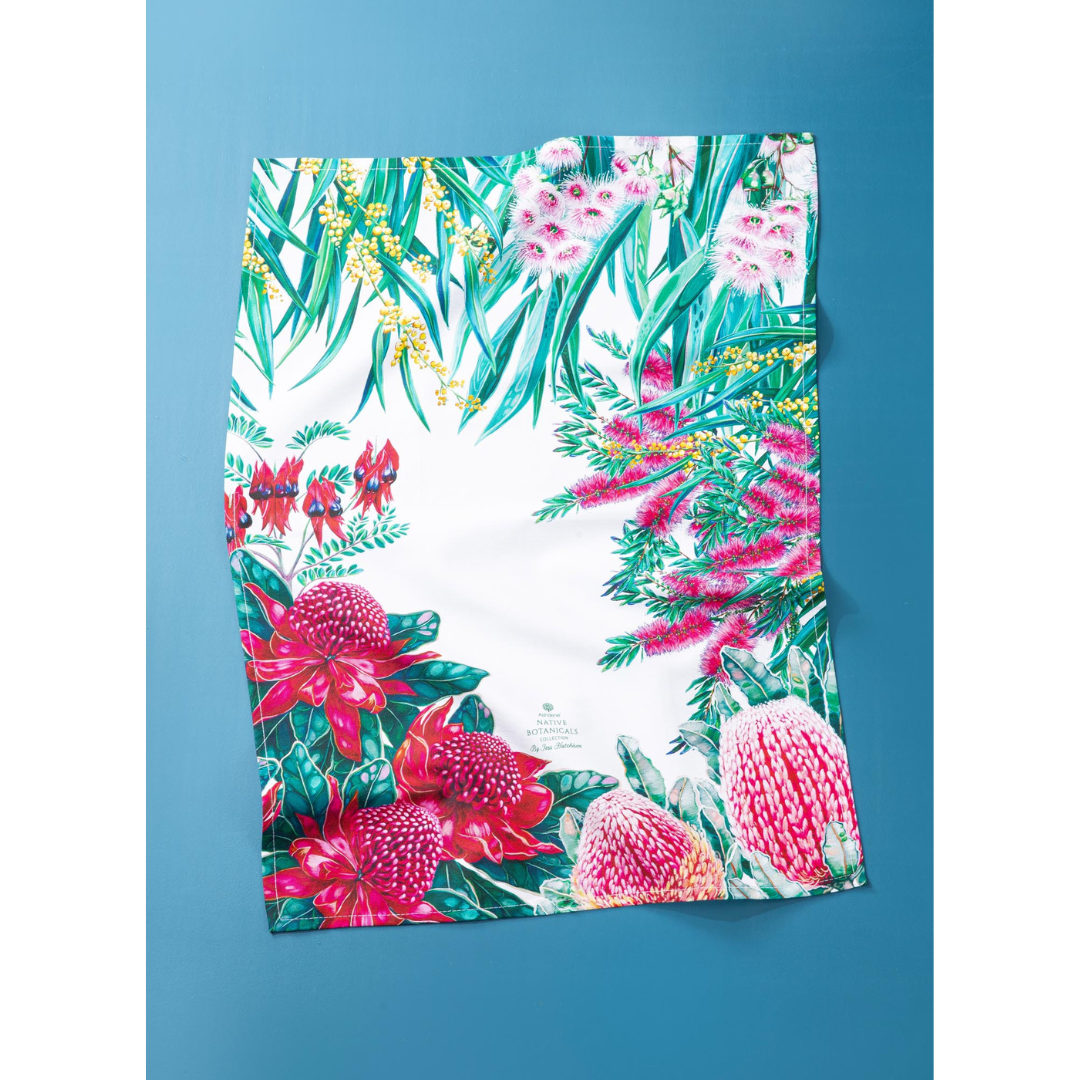 Ashdene Native Flora Wattle 2pk Kitchen Towel
