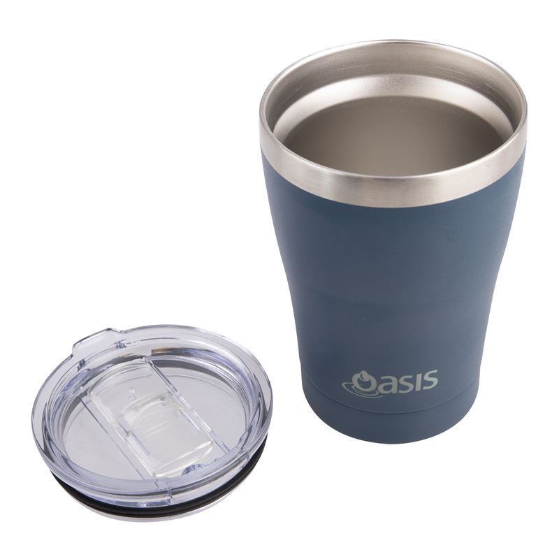 Oasis Stainless Steel Double Wall Insulated Travel Cup 350ml - Navy