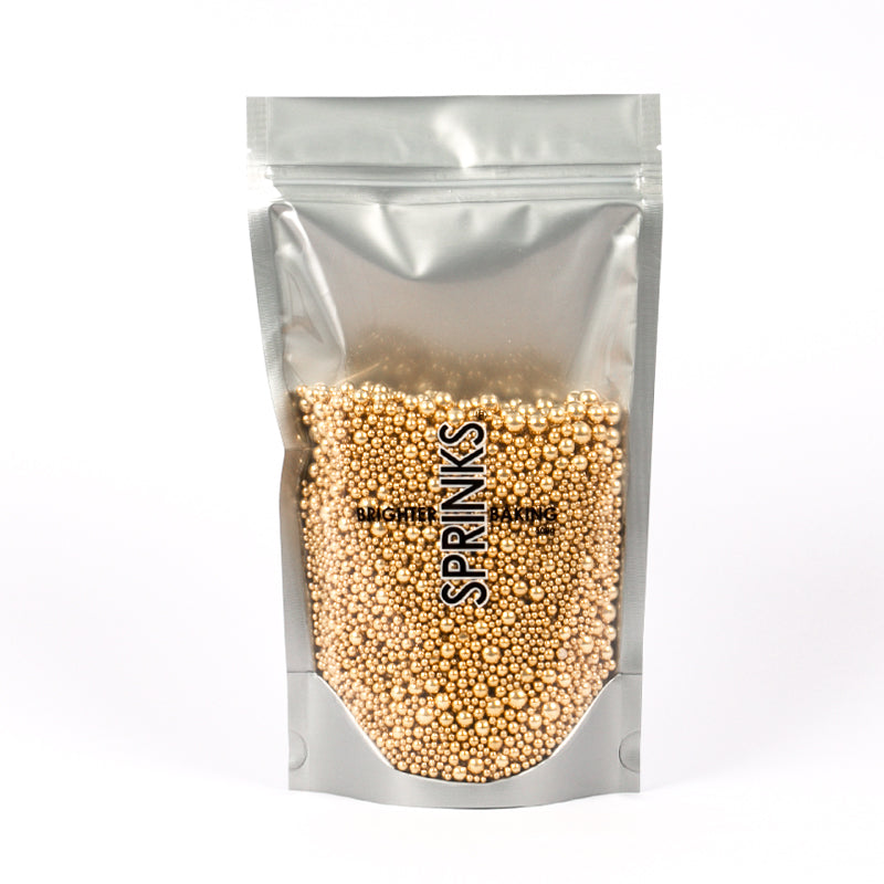 Sprinks Shiny Gold Bubble Bubble Sprinkles 500g