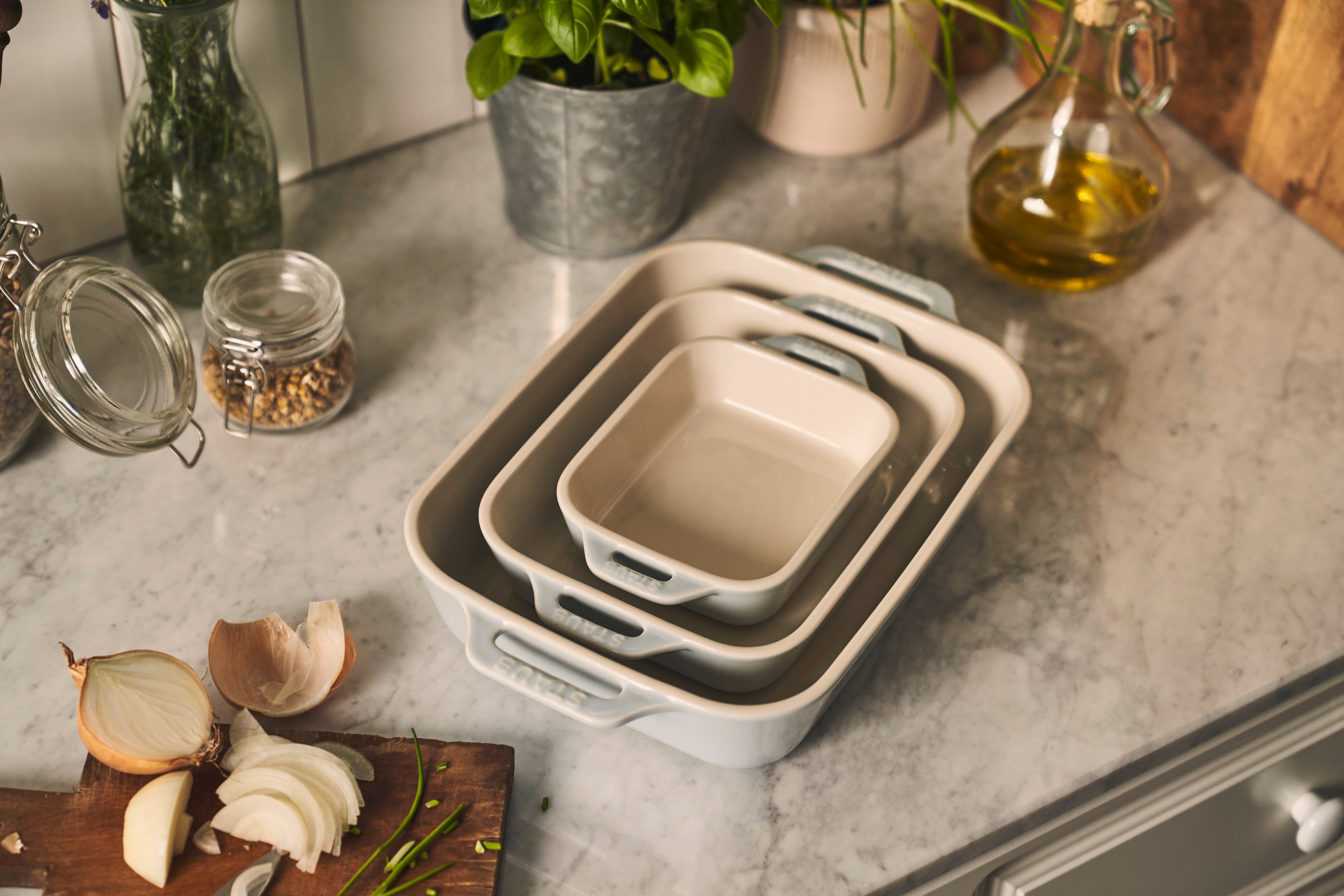 Staub Ceramic Oven Dish 2/Set 20,27cm Blue