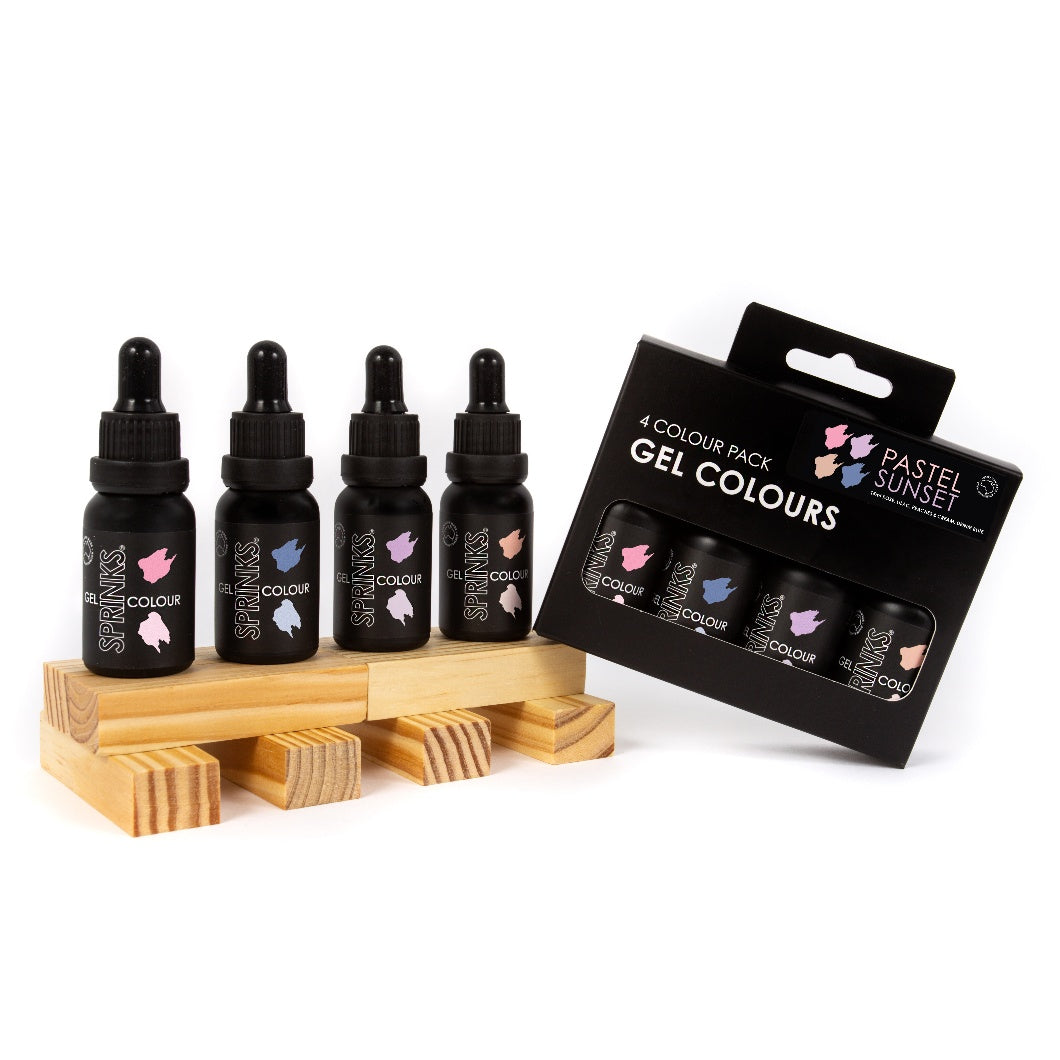 Sprinks Gel Colour 4-Pack Pastel Sunset