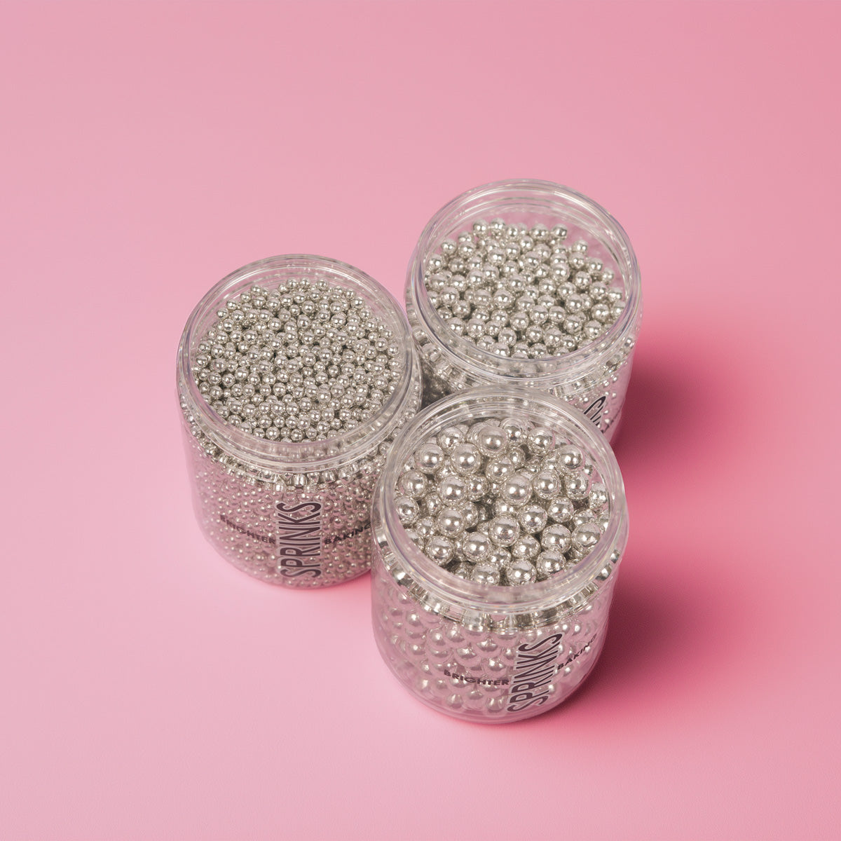 Sprinks Shiny Silver 6mm Sprinkles 75g