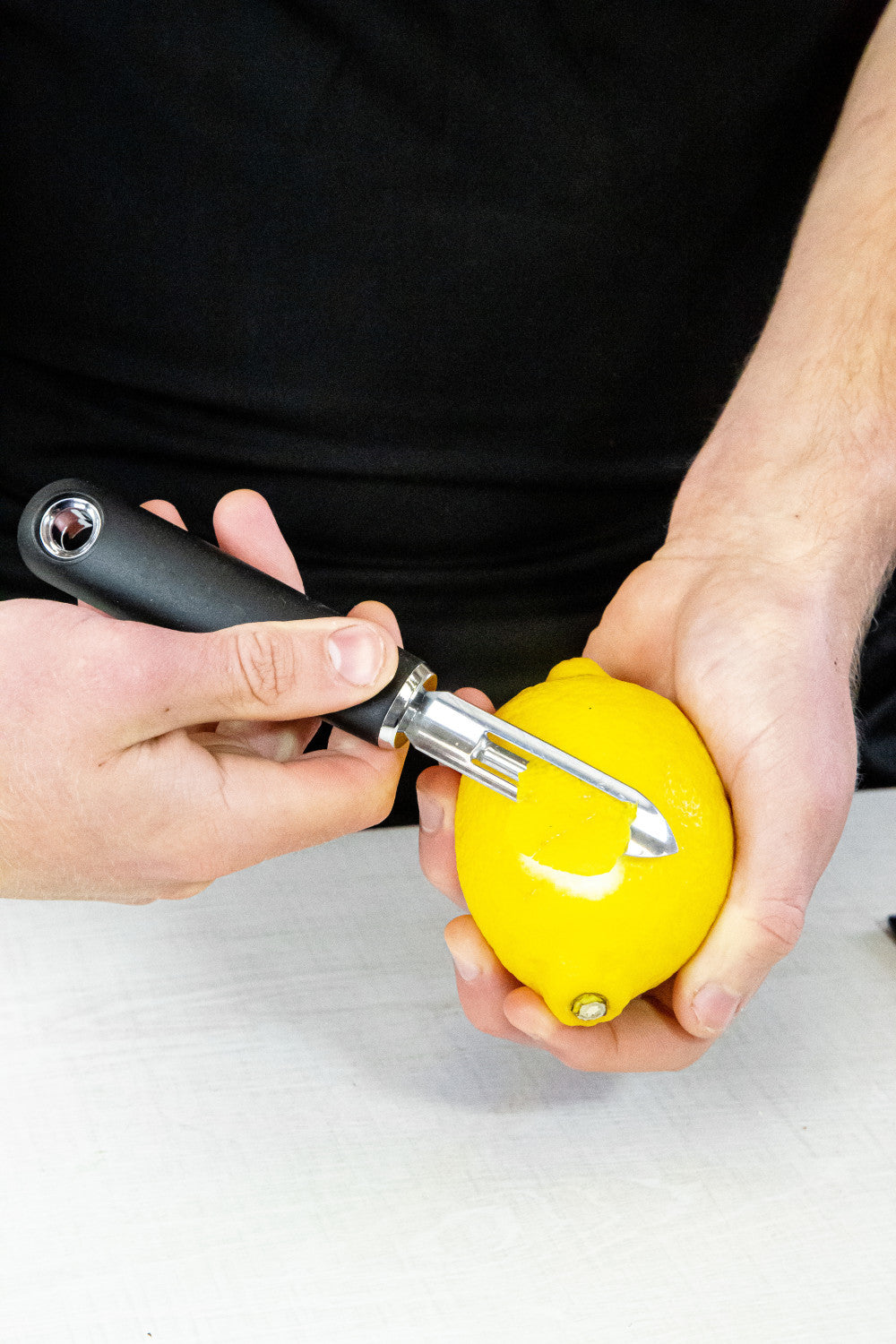 MasterCraft Soft Grip Stainless Steel Fixed Head Peeler