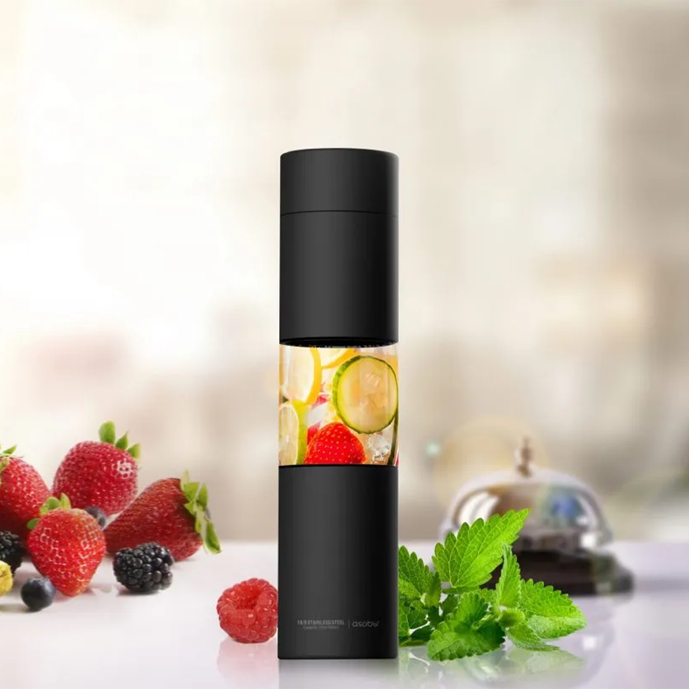 Asobu Flavour U See Infuser Bottle 460ml - Black