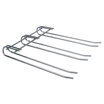 3 Row Chrome Glass Rack