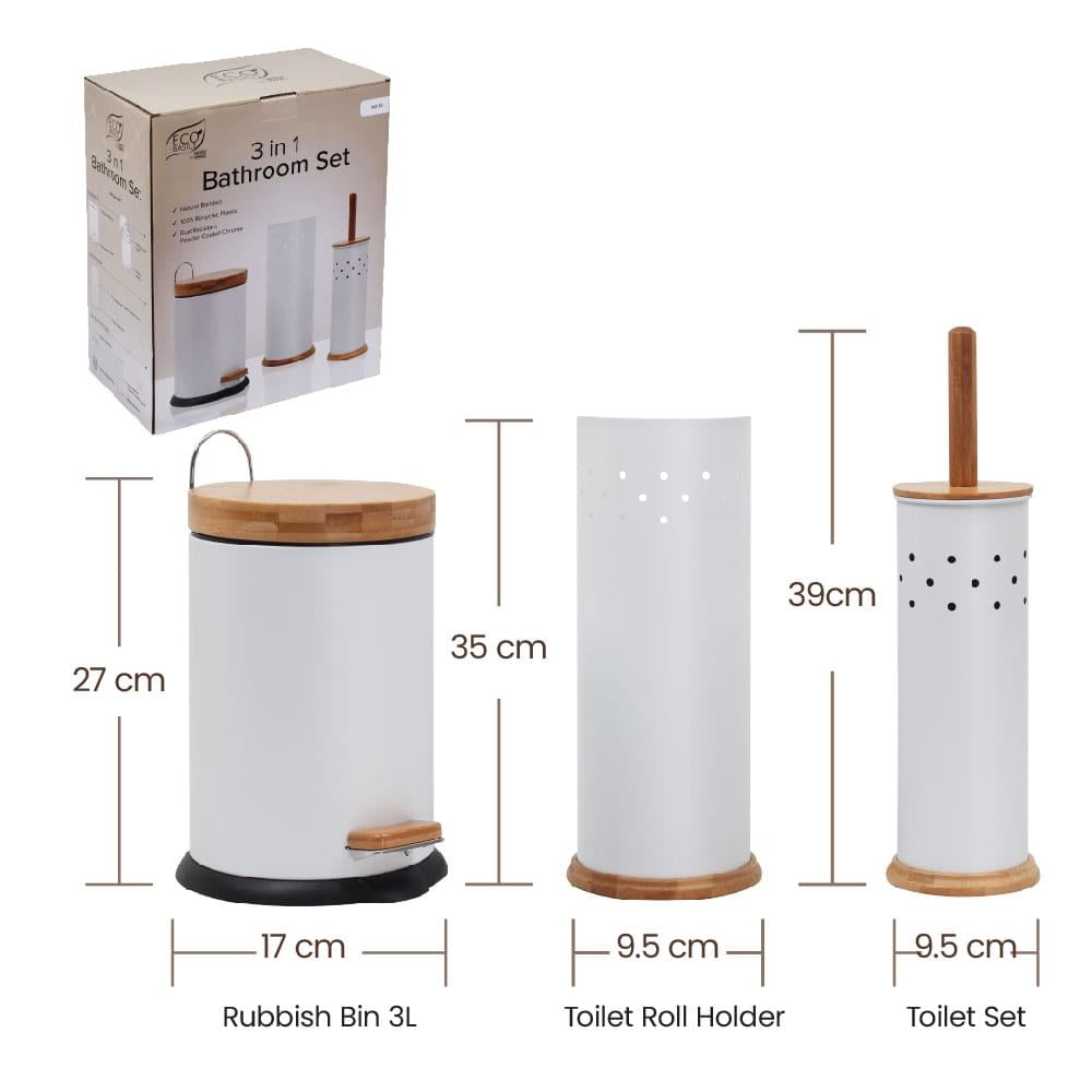 Eco Basics 3 in 1 Bathroom Set