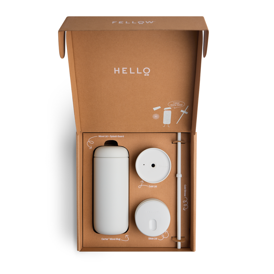 Fellow Carter 3-In-1 Lid Slide Matte White - 473ml/16oz