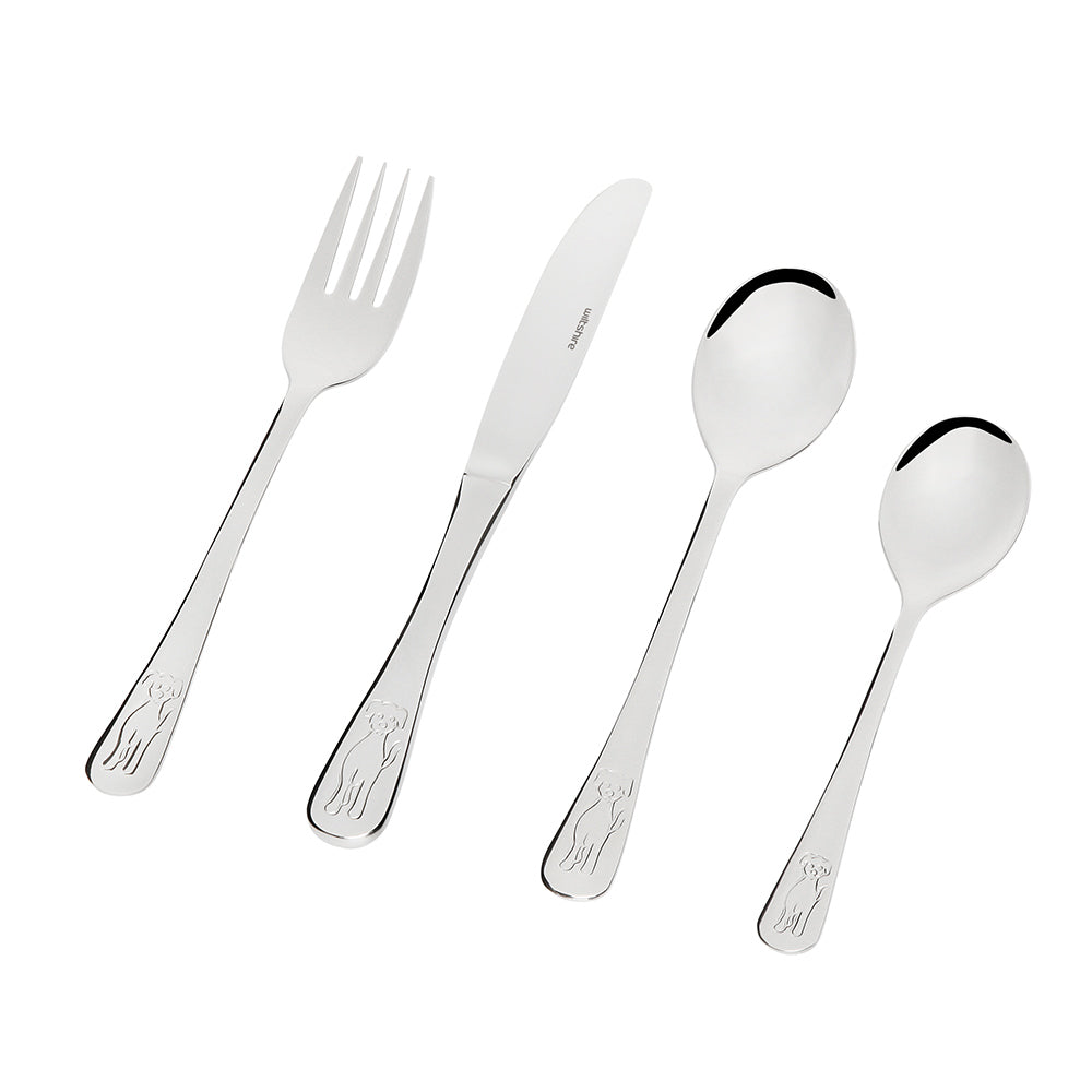 Wiltshire Kids Cutlery Puppy 4 Piece Set