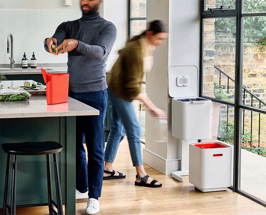 Joseph Joseph Totem Compact 40-Litre Waste Separation & Recycling  Unit - Stone