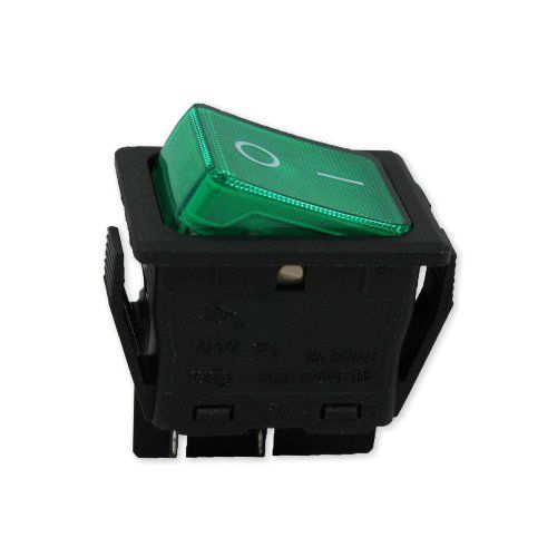 Rocker Switch 2 Pole Green - Suits Bezzera Pavoni San Marco