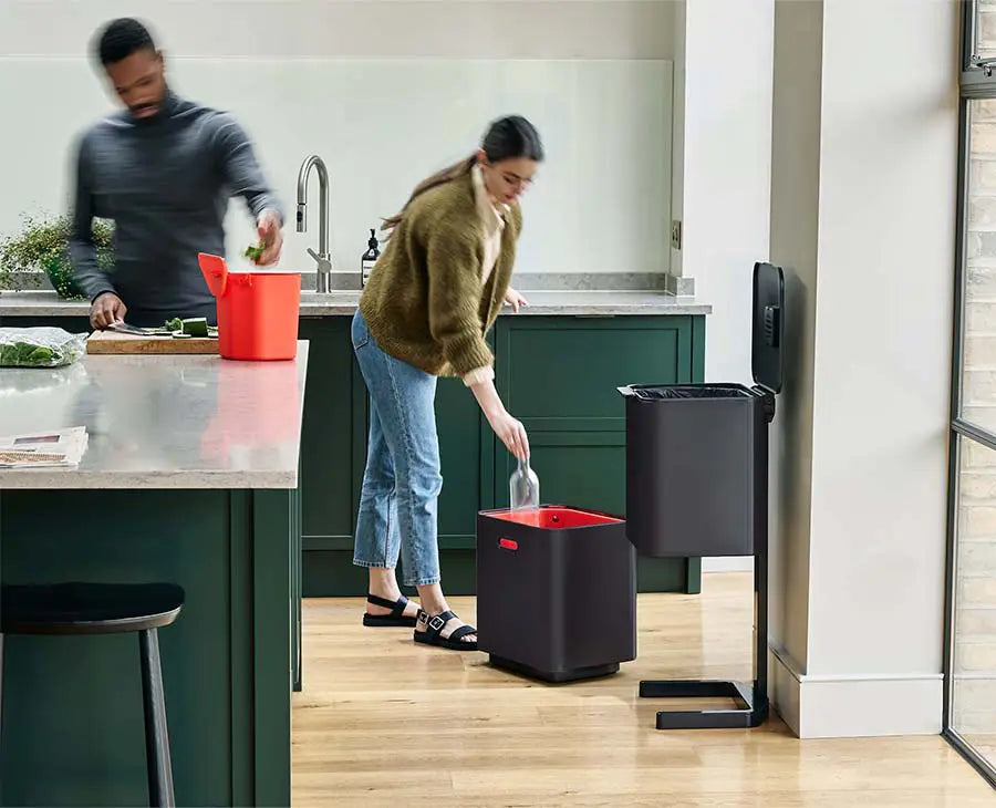 Joseph Joseph Totem Max 60-Litre Waste Separation & Recycling Unit   - Carbon Black