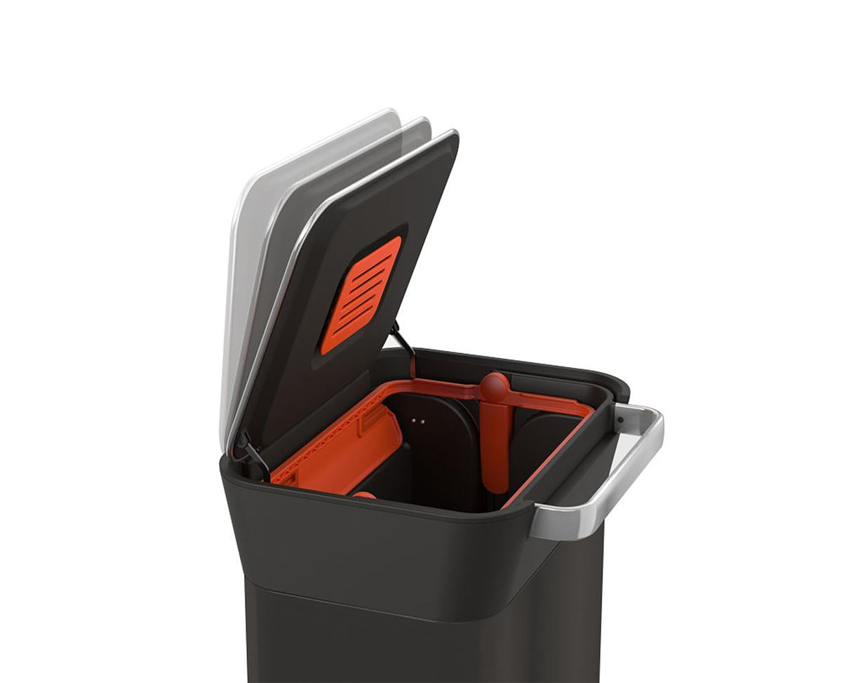 Joseph Joseph Titan 30 30L Trash Compactor (Carbon Black)
