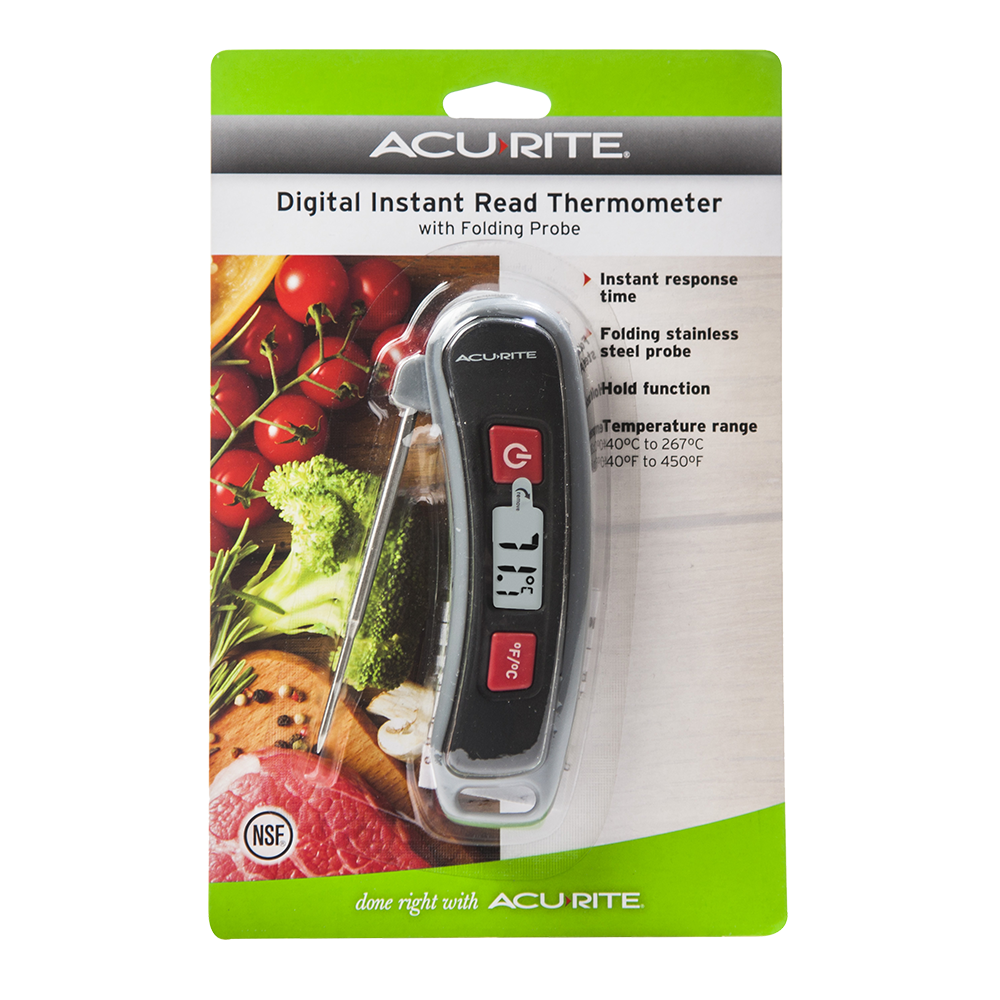 Acurite Digital Instant Read Thermometer W/ Folding Probe (Celcius)