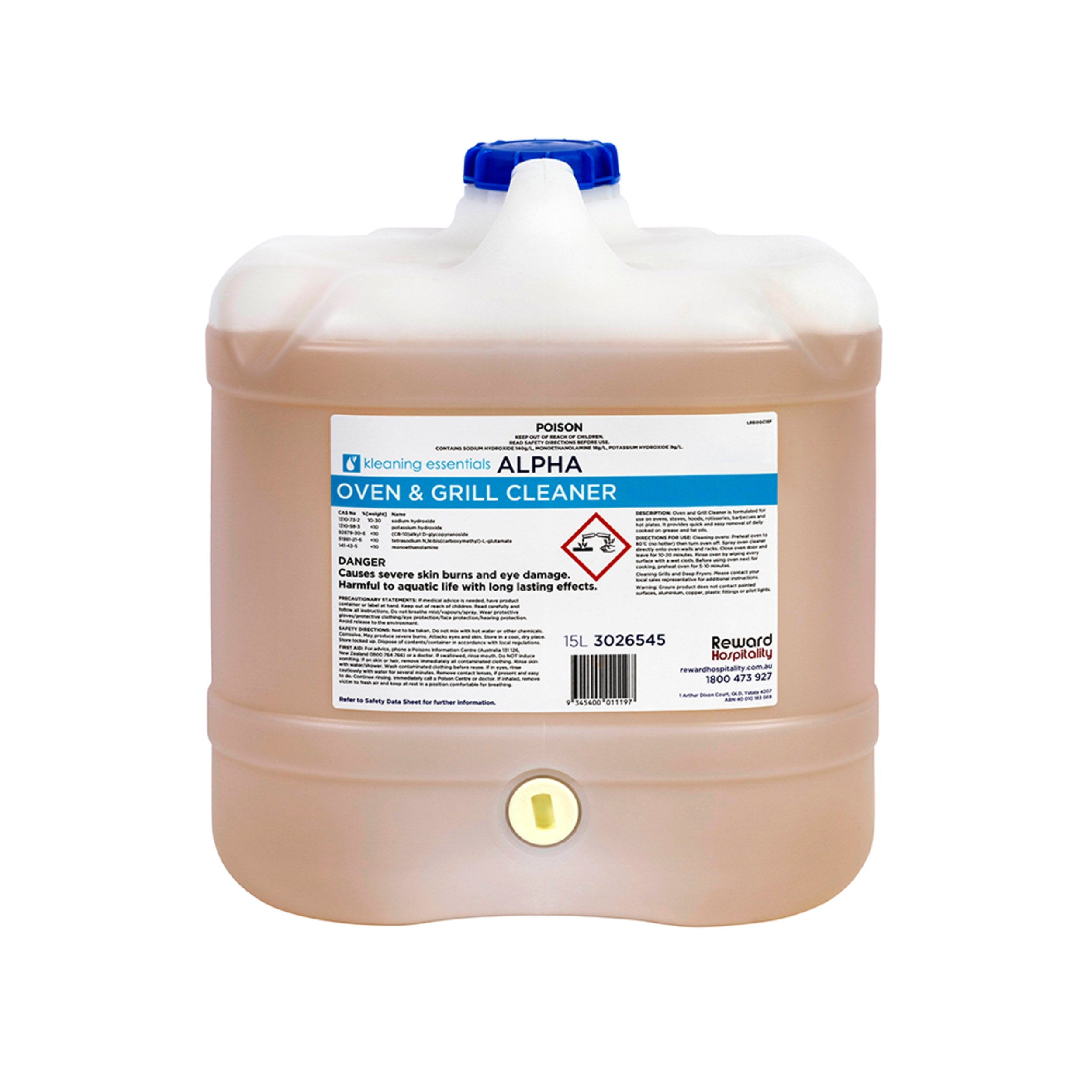 Kleaning Essentials Alpha Oven & Grill Cleaner 15L