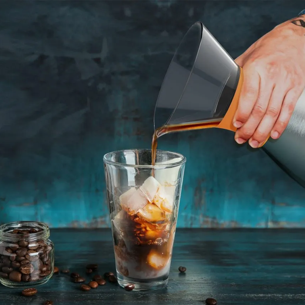 Asobu Pour Over Coffee Maker 950ml (32oz) - Burgundy/Black