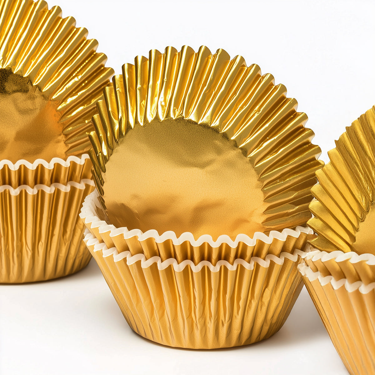 Papyrus Medium Foil Baking Cups Base Gold 44mm 50 Pack