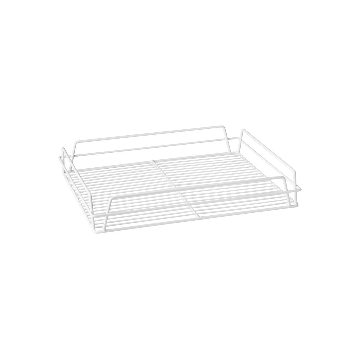 Trenton Glass Basket - Rectangular PVC Coated (435x355x75mm - White)