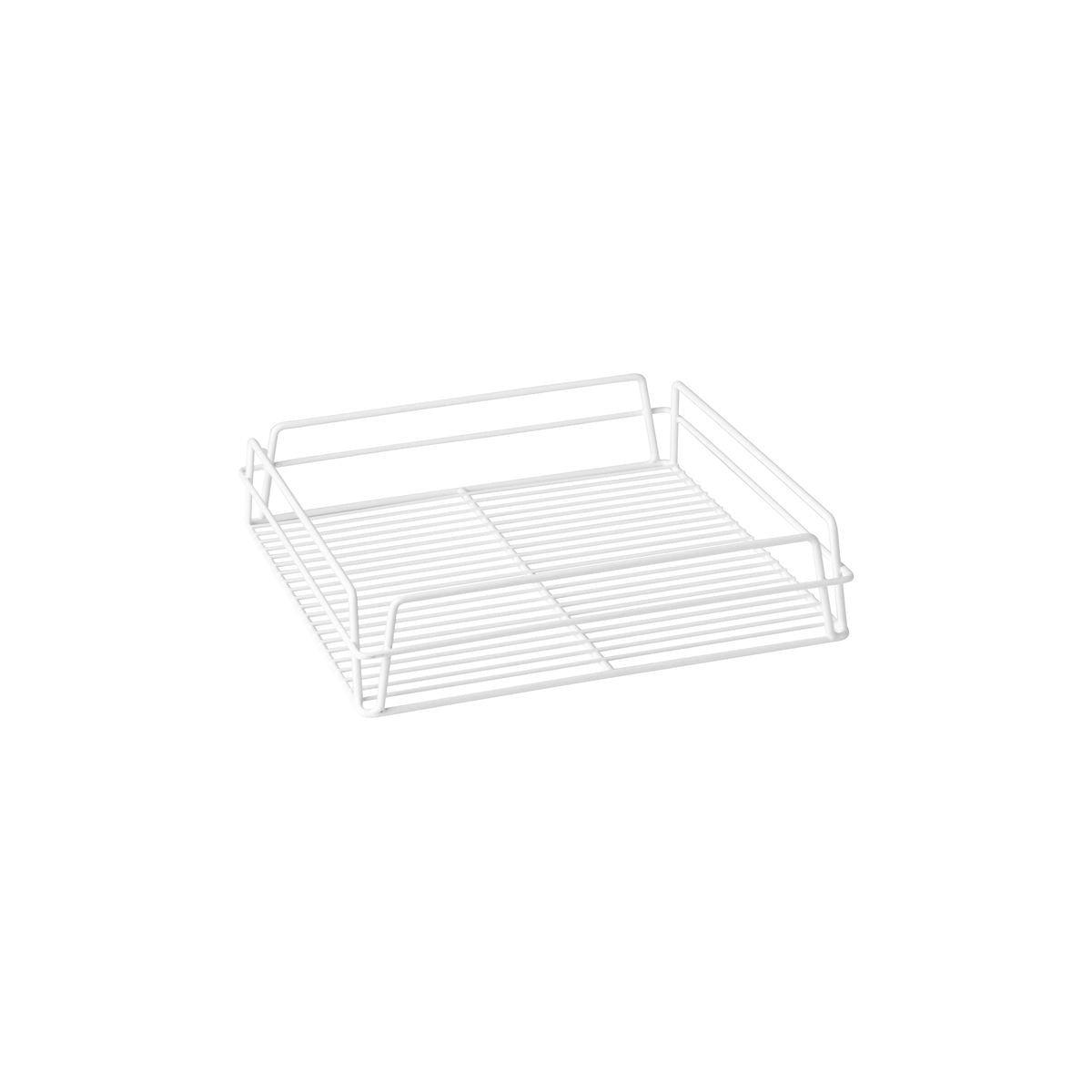 Trenton Glass Basket - Square PVC Coated (335x355x75mm - White)