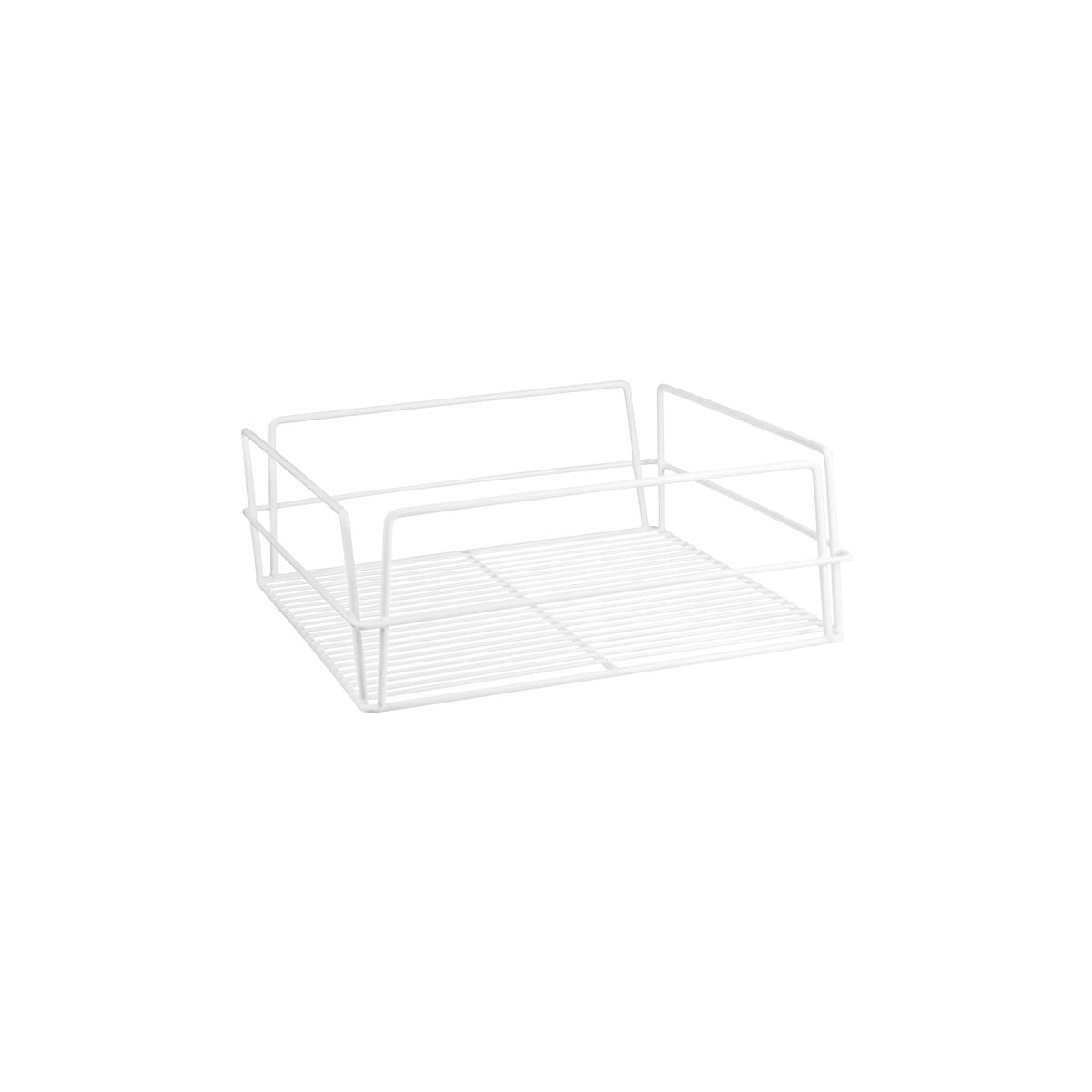 Trenton Glass Basket - Square PVC Coated (335x355x125mm - White)