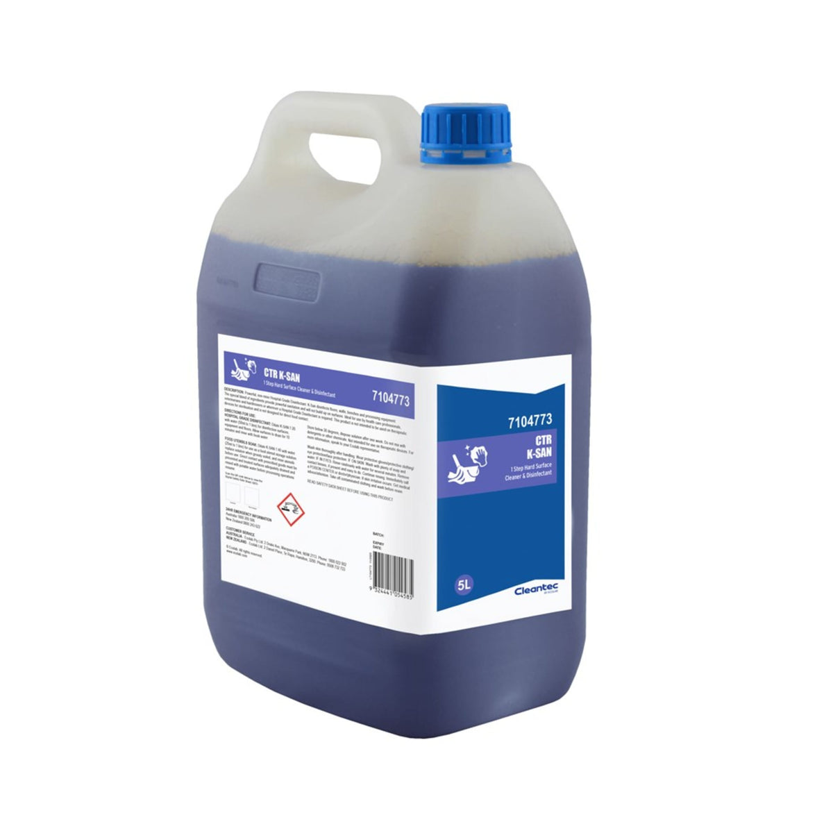 Cleantec CTR K-San Hard Surface Cleaner & Disinfectant 5L