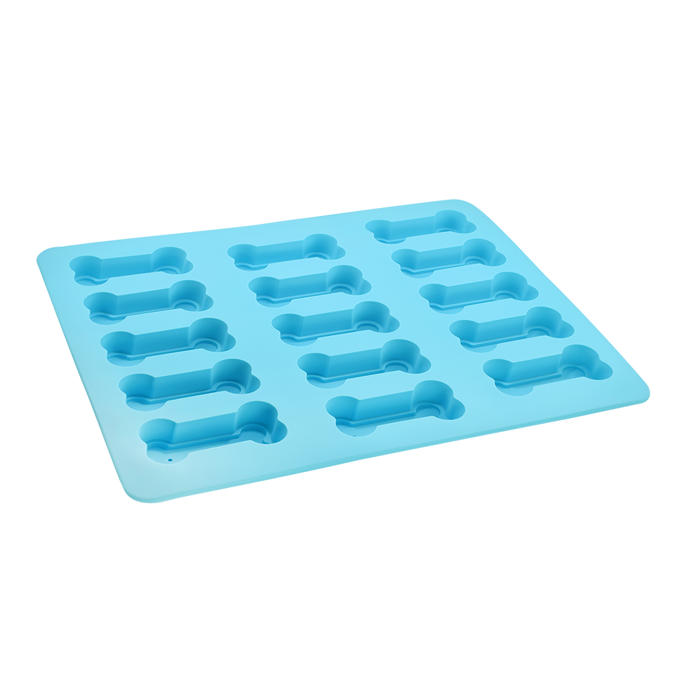 R&M Silicone 15 Cup Dog Bone Mould – Blue
