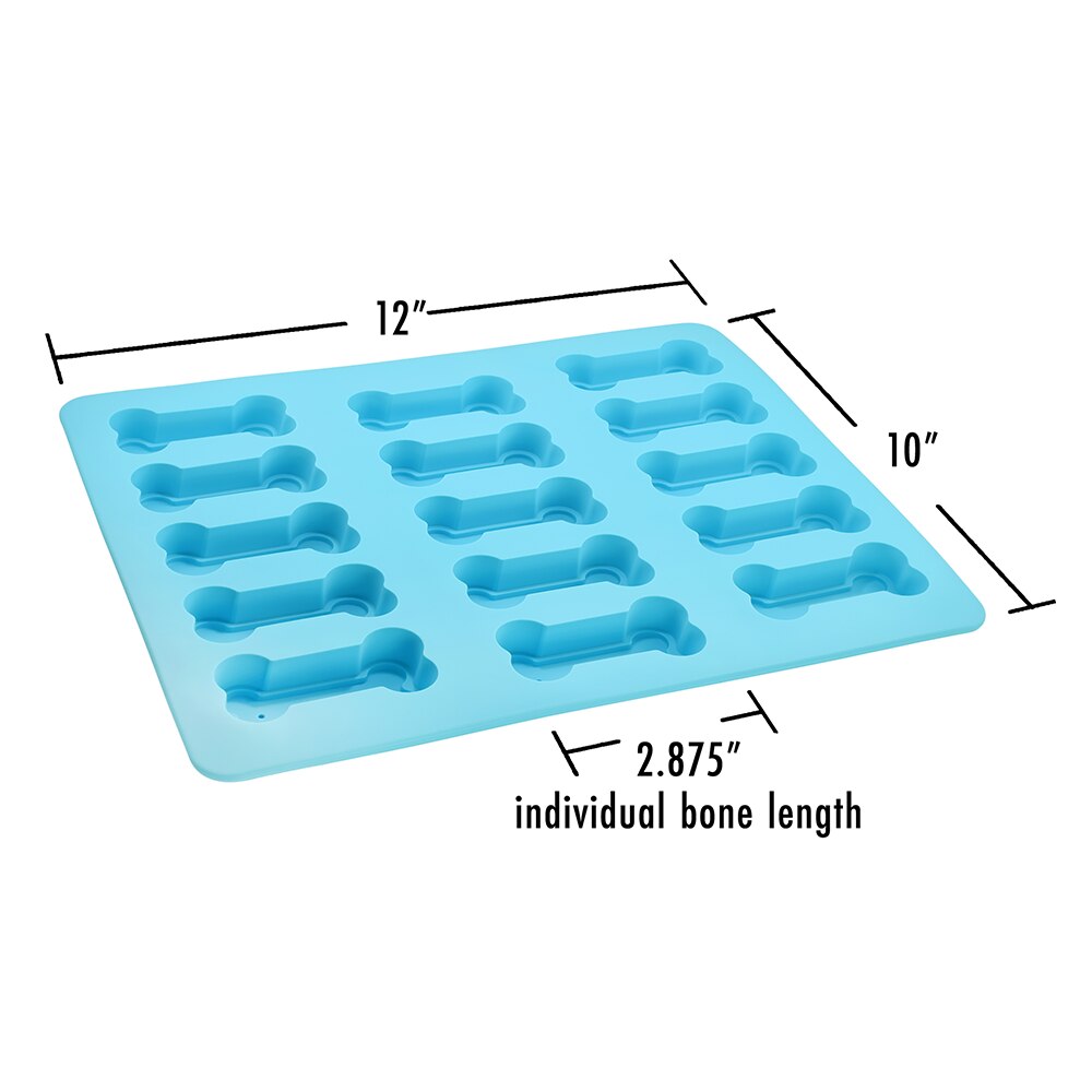 R&M Silicone 15 Cup Dog Bone Mould – Blue