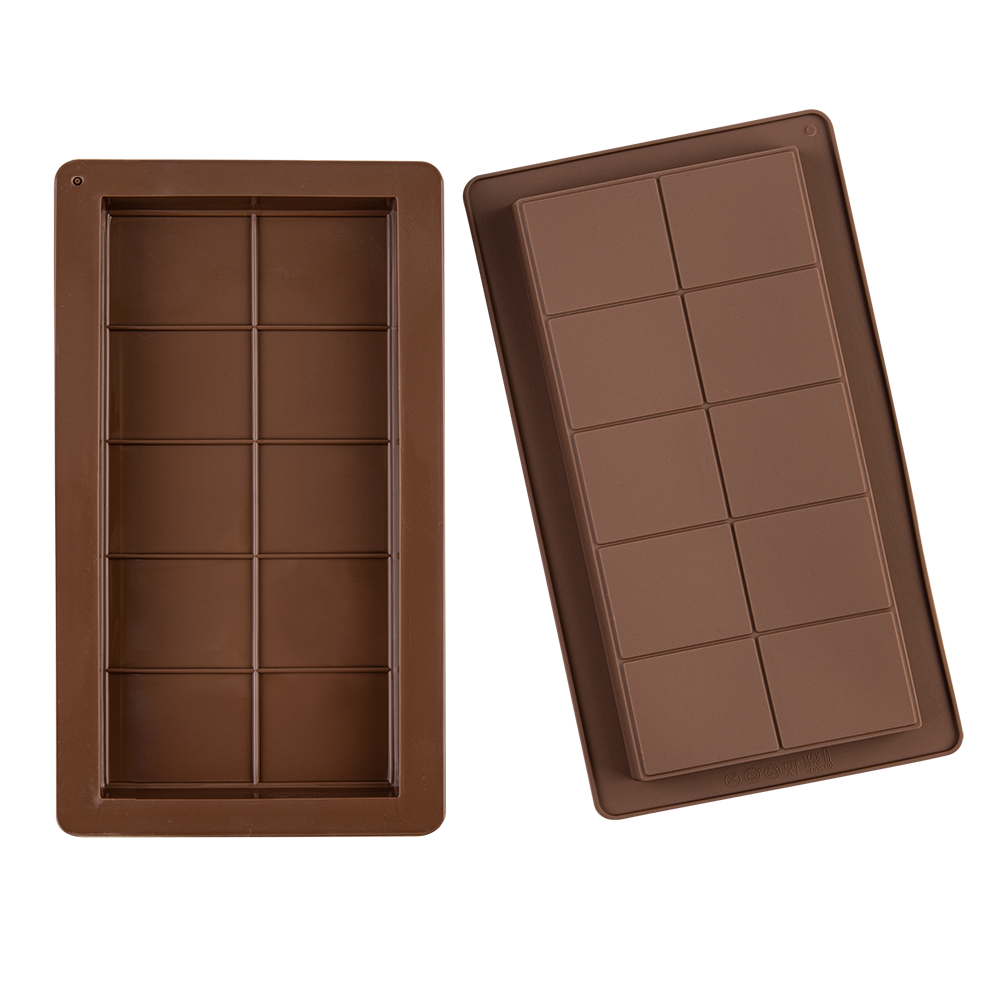 Daily Bake Silicone Chocolate Bar Mould Set – 2 Piece