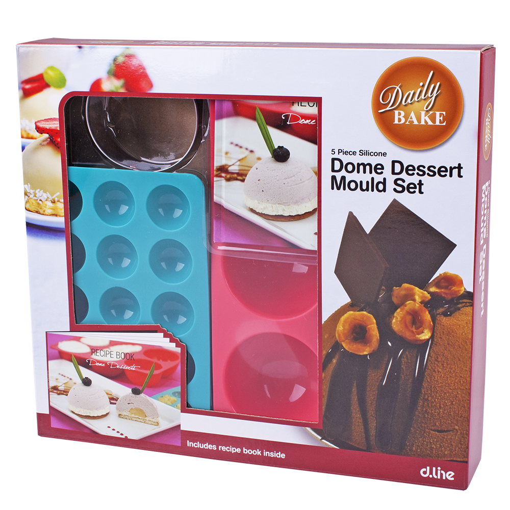 Daily Bake 5 Pce Dome Dessert Mould Gift Set