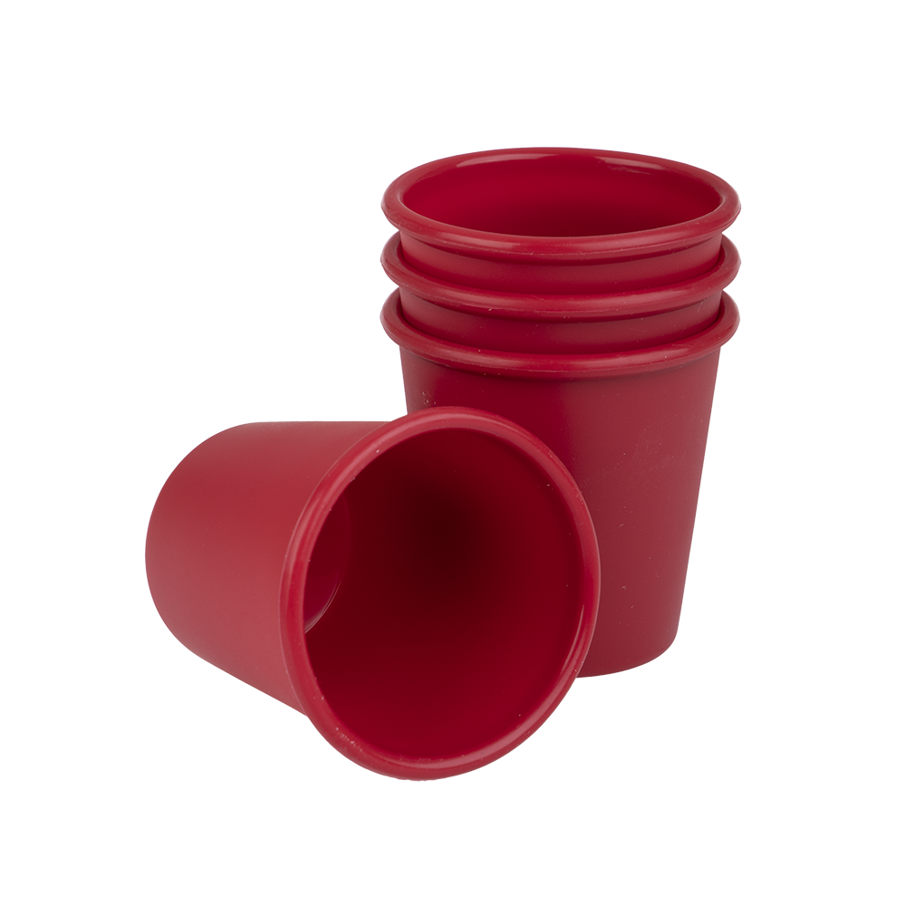 Daily Bake Silicone Dariole Mould Set of 4 – 120ml, Red