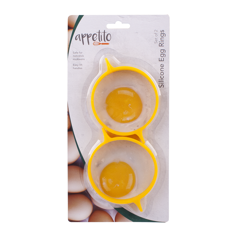 Appetito Pansafe Egg Rings Set 2 - Yellow