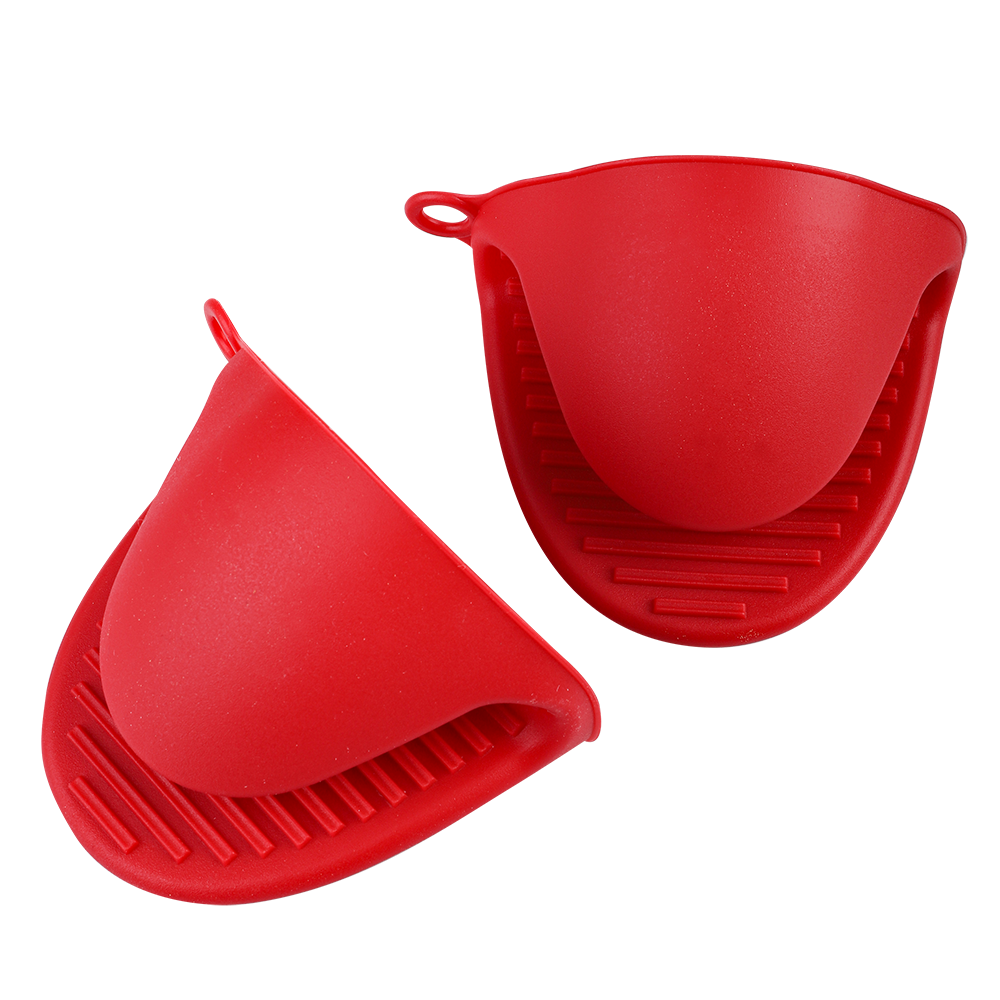 Appetito Silicone Oven Mitts Set of 2 - Red