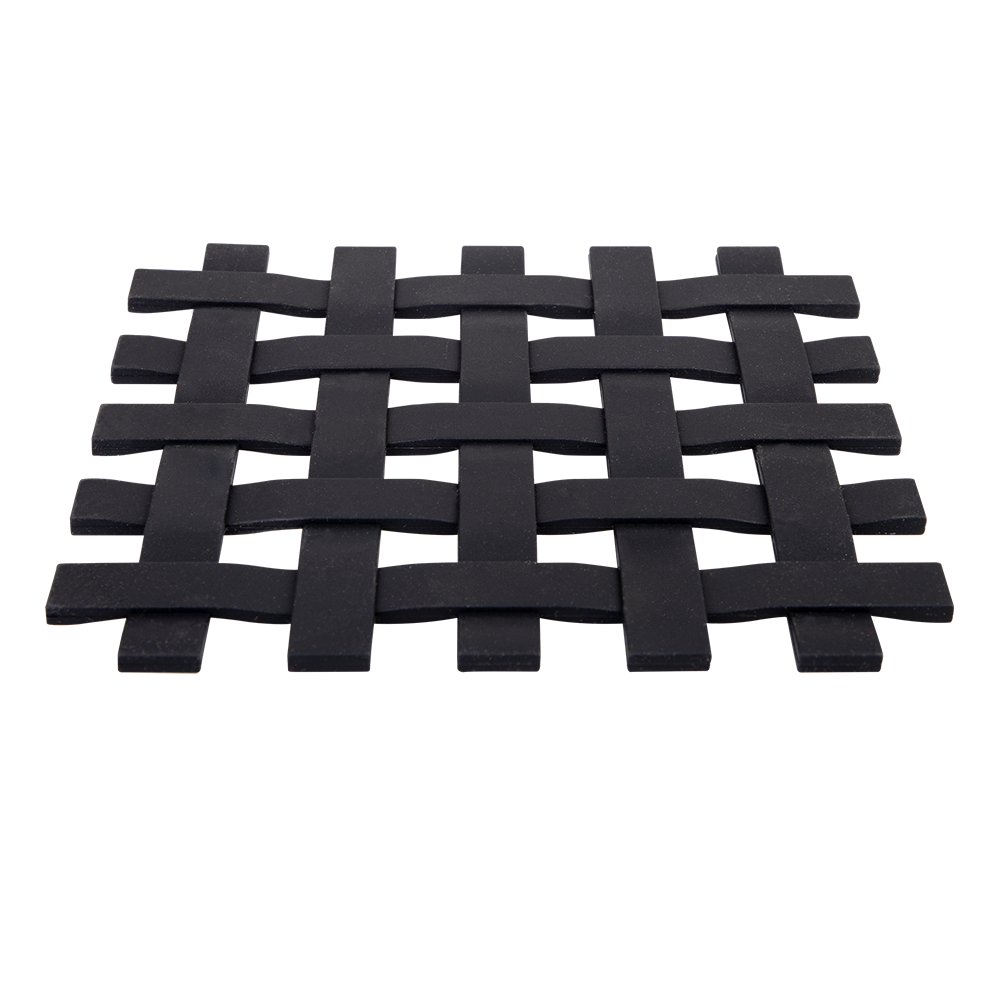 Appetito Silicone Lattice Trivet 17.5cm - Black