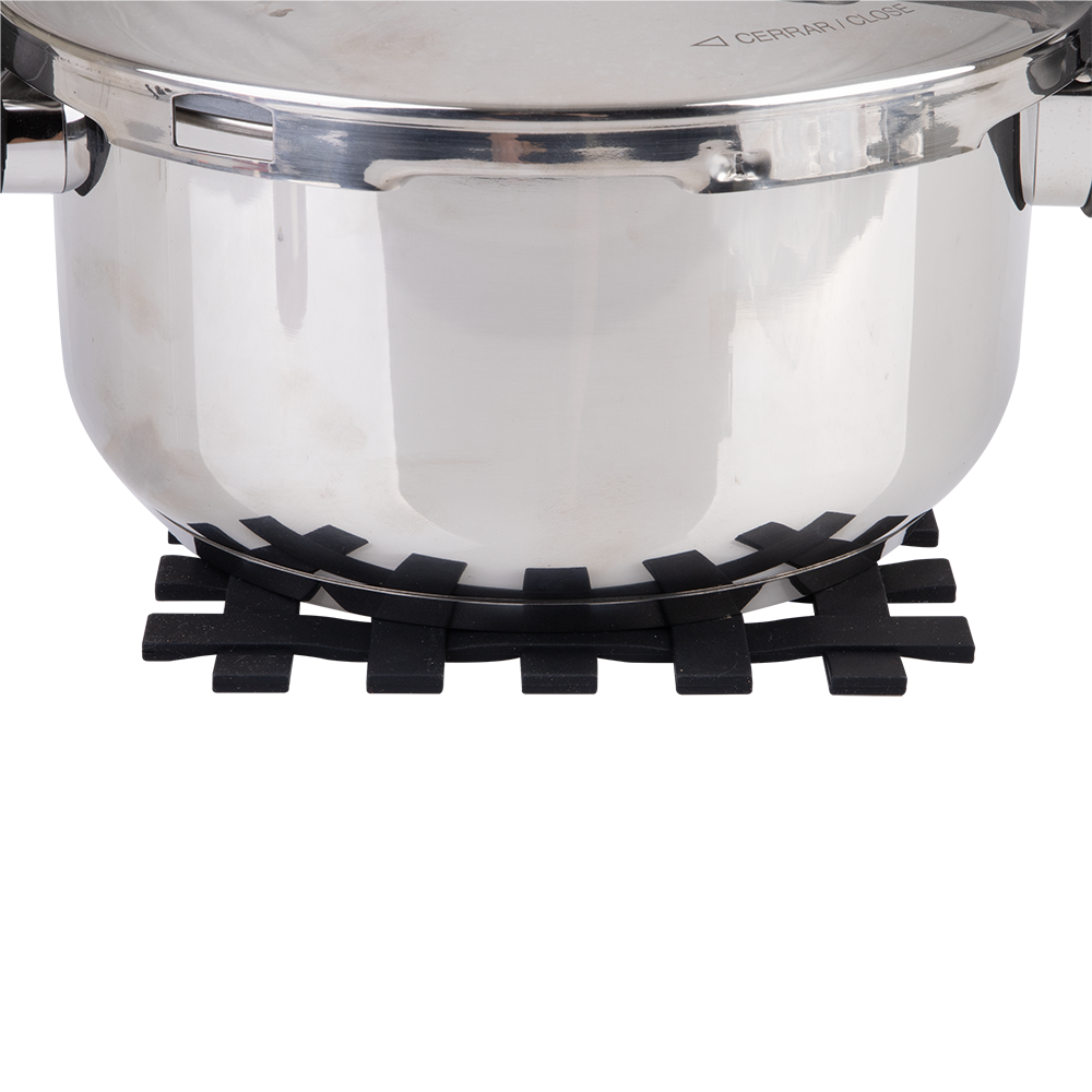 Appetito Silicone Lattice Trivet 17.5cm - Black