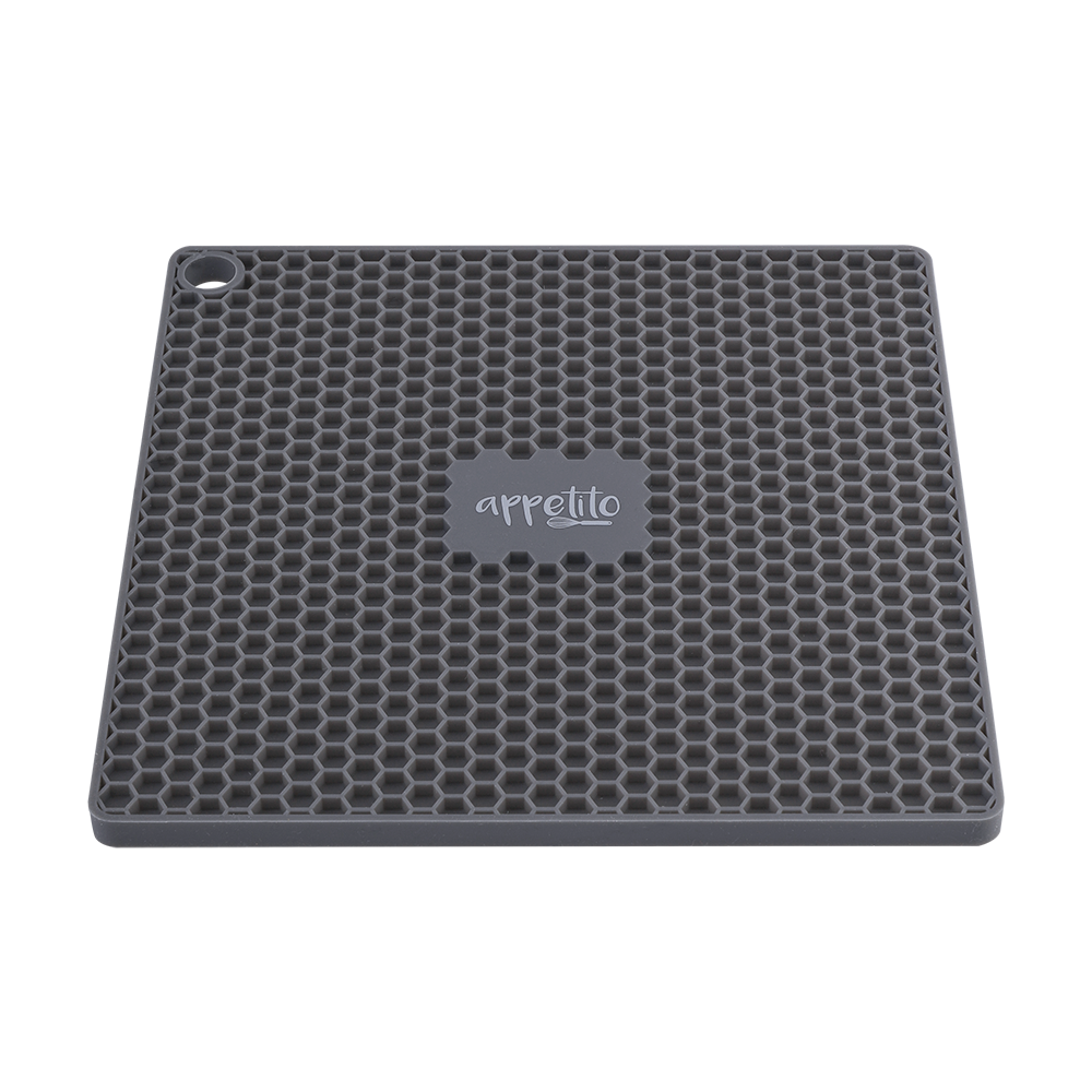 Appetito Silicone Square Trivet 17.3cm - Charcoal