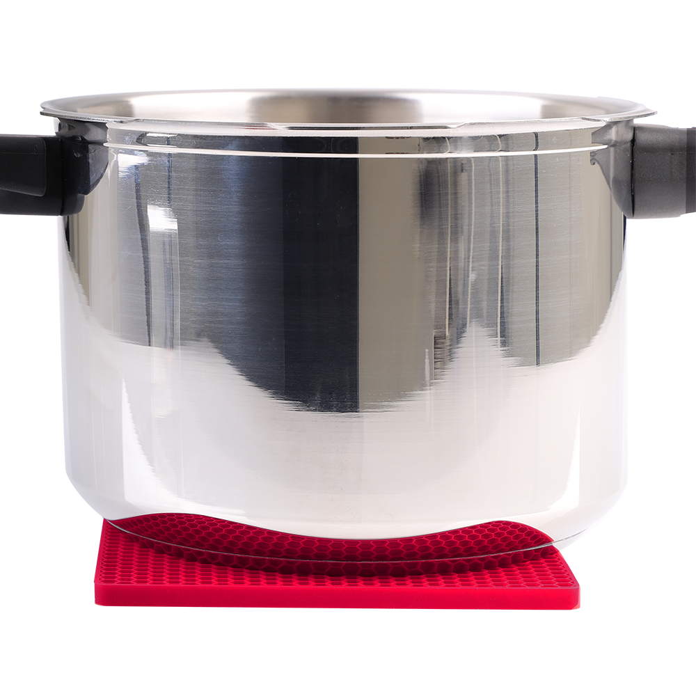 Appetito Silicone Square Trivet 17.3cm - Red